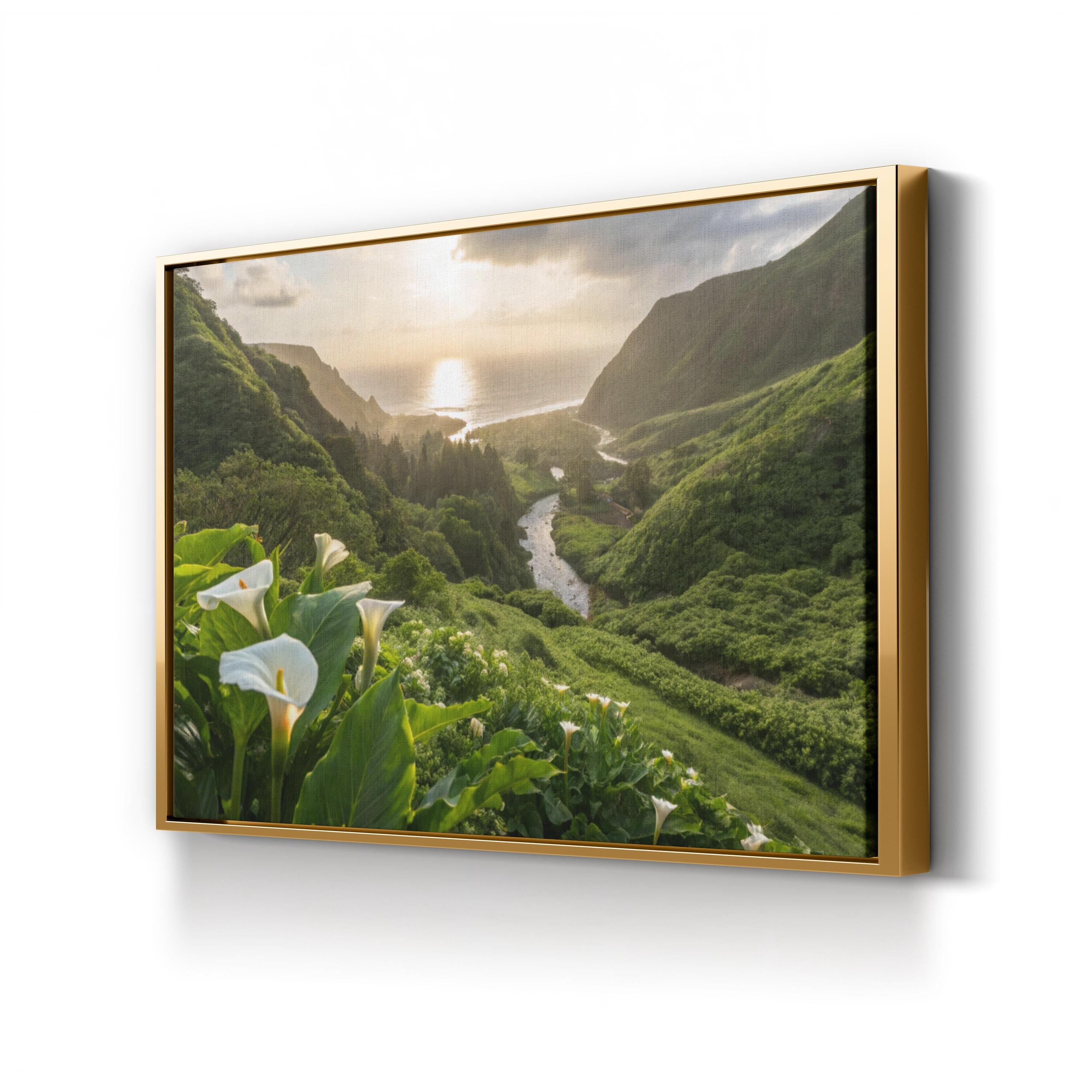Calla Lily Valley – Vintage Photography Wall Art | Carmel Floral Landscape Canvas Print