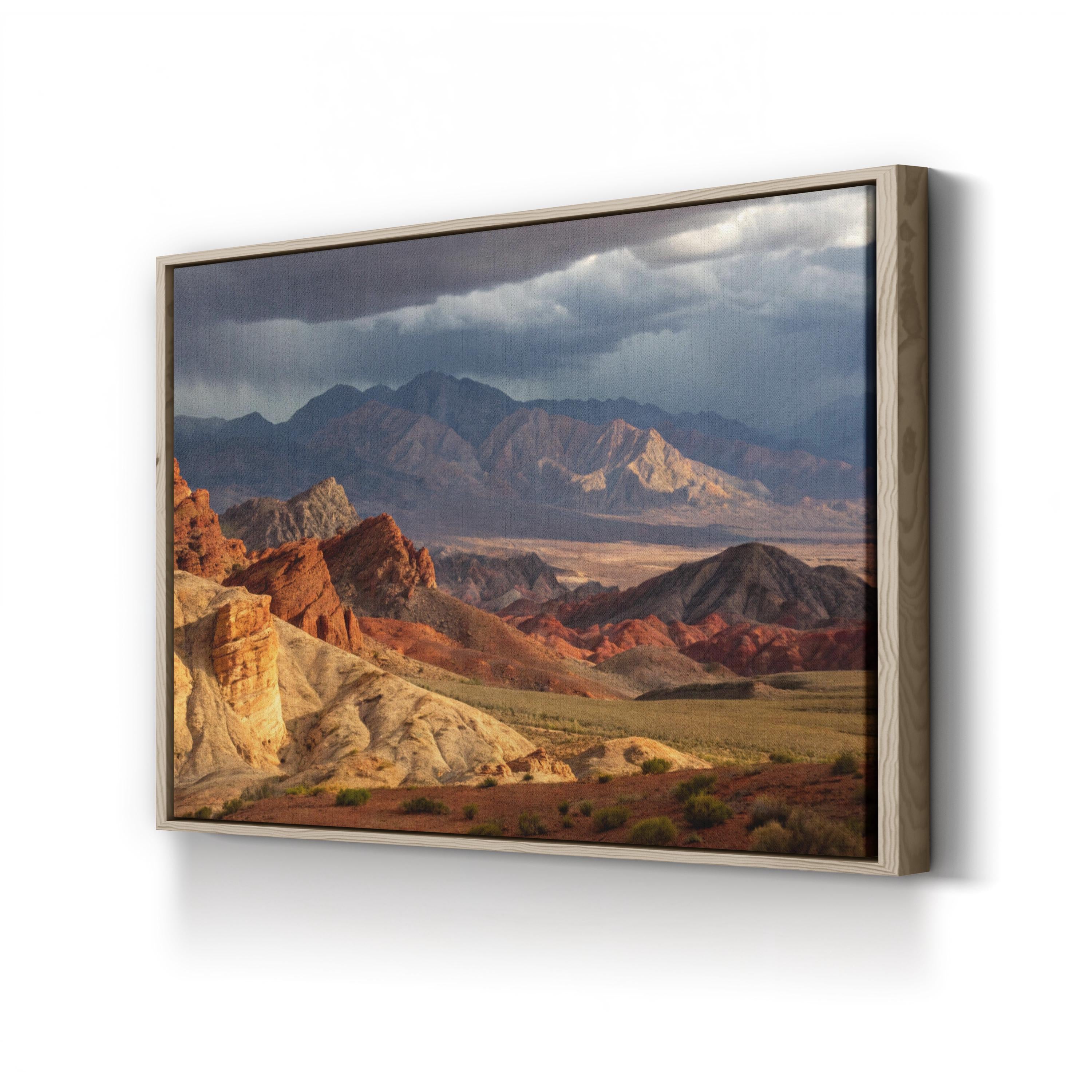 Desert Mountain Rock Formations – Vintage Photography Wall Art | Landscape Canvas Print