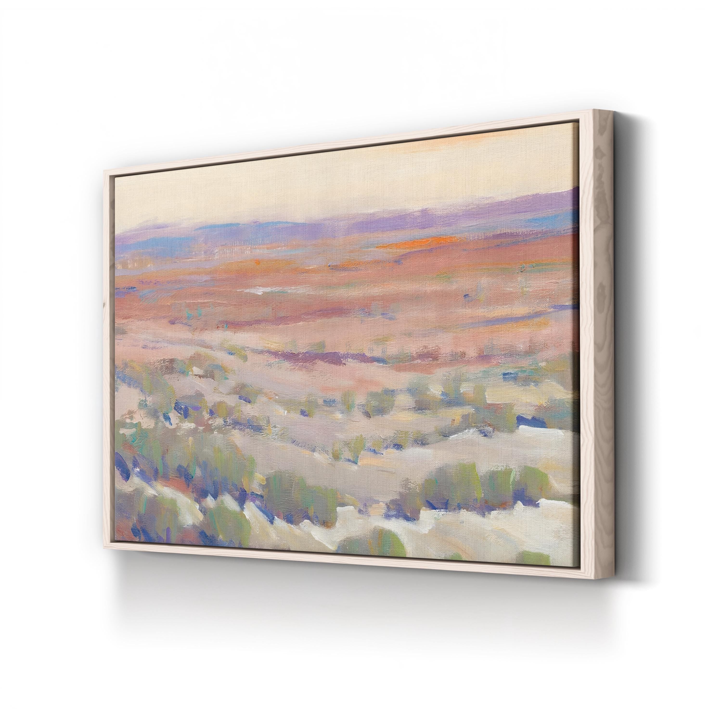 High Desert Pastels II – Framed Contemporary Desert Landscape Canvas Art by Tim O’Toole