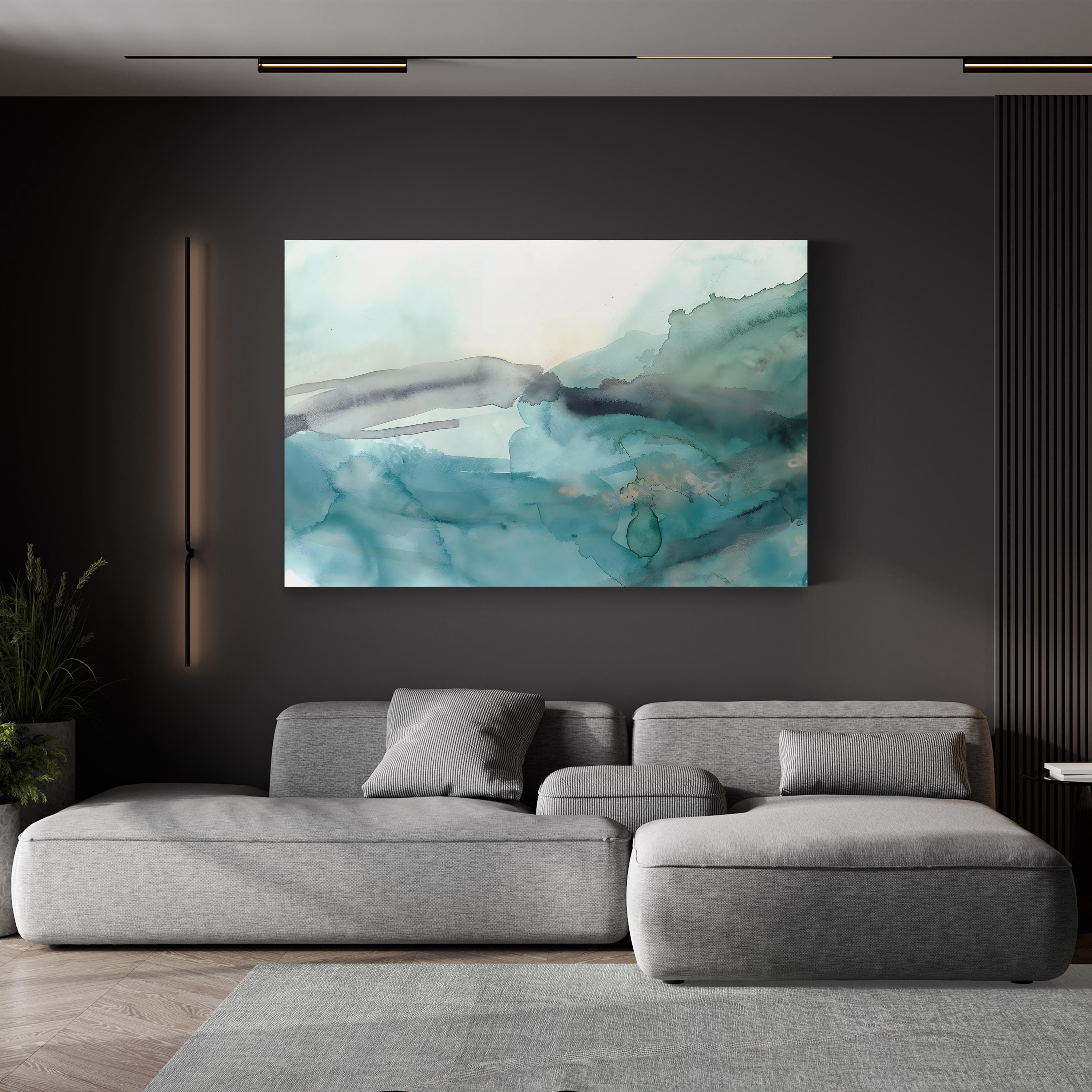 Hydro V Wall Art by June Erica Vess – Contemporary Abstract Watercolor Painting Print