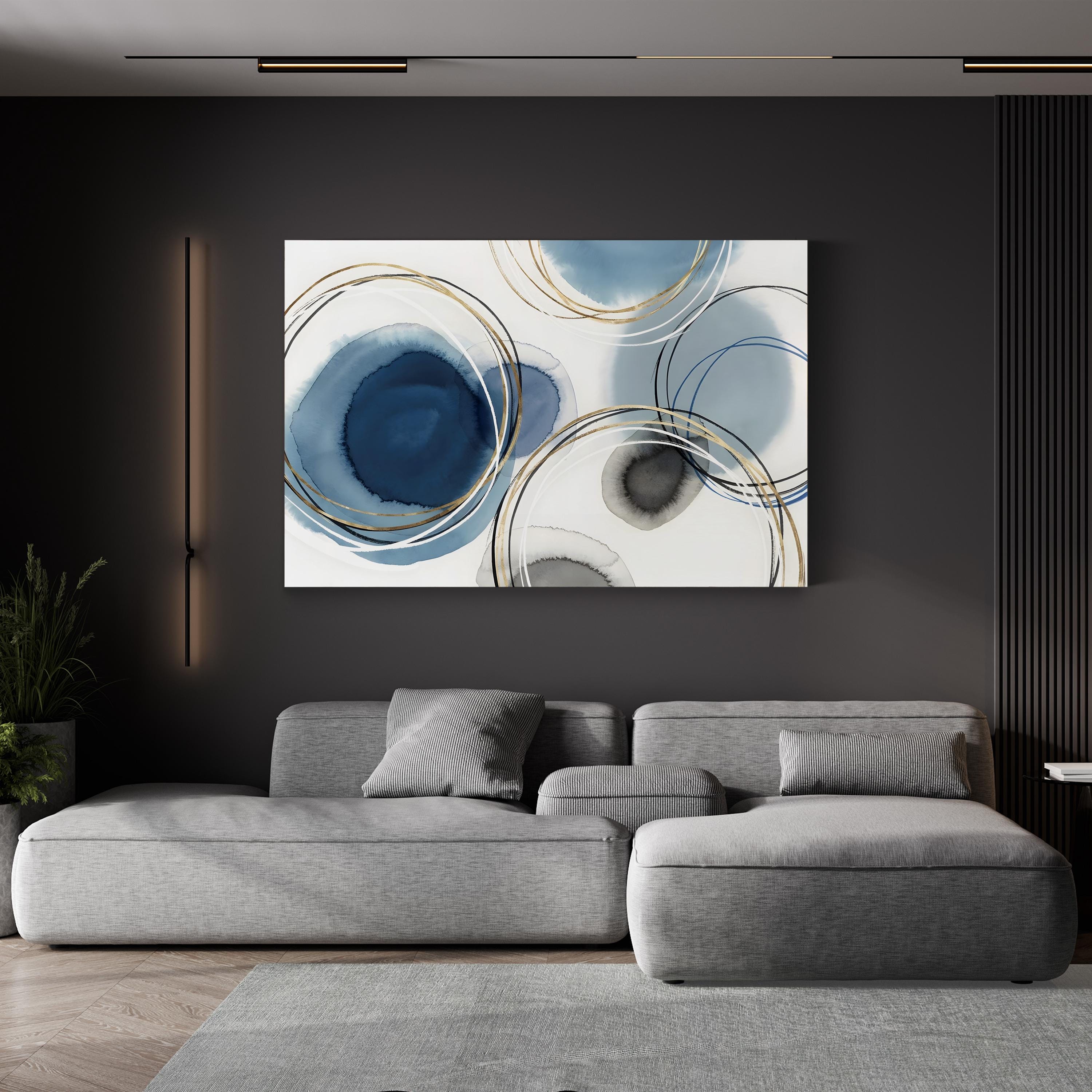 Infinity Indigo I Abstract Canvas Wall Art by Isabelle Z