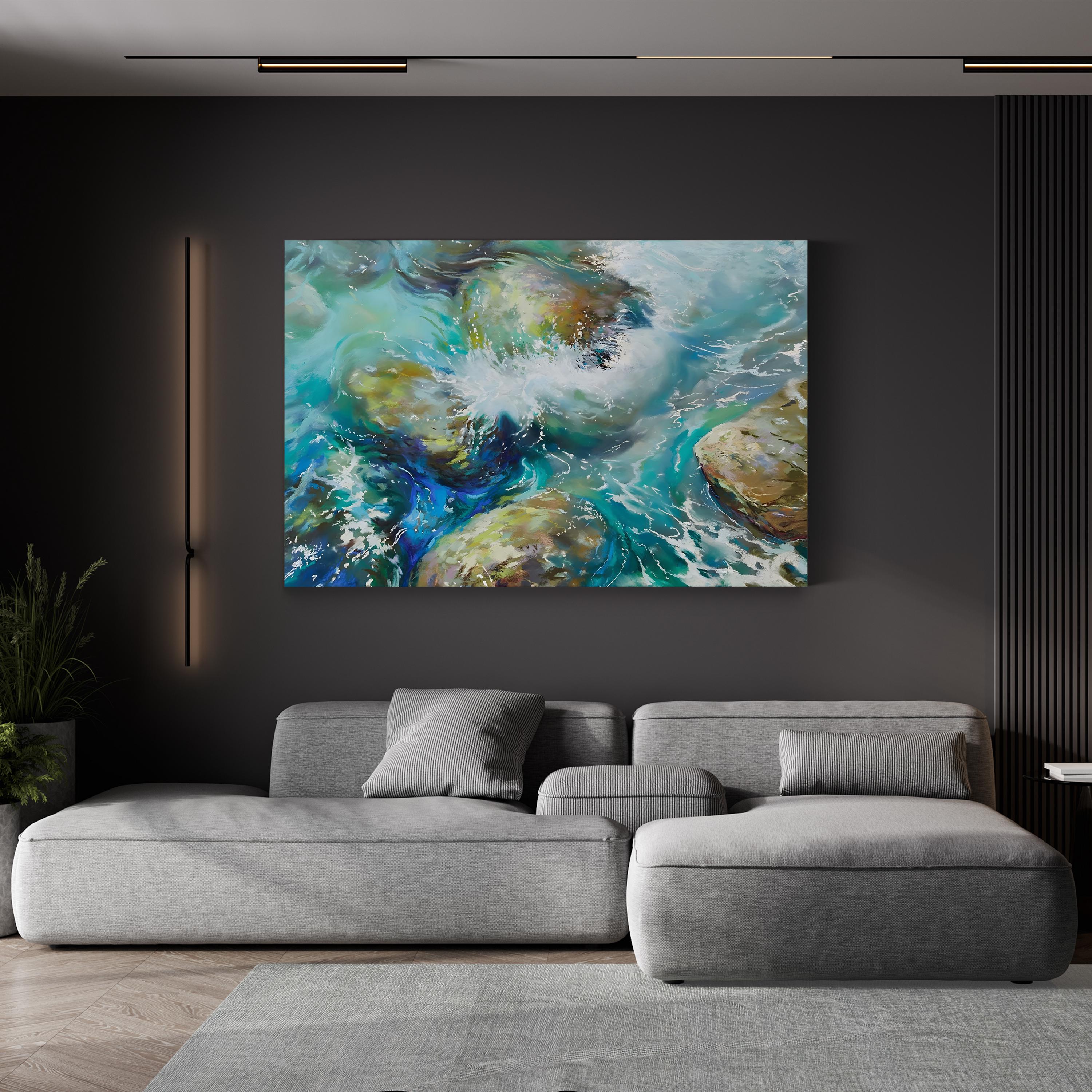 Jewels of the Sea Canvas Art – Nel Whatmore Coastal Nautical Abstract Wall Print