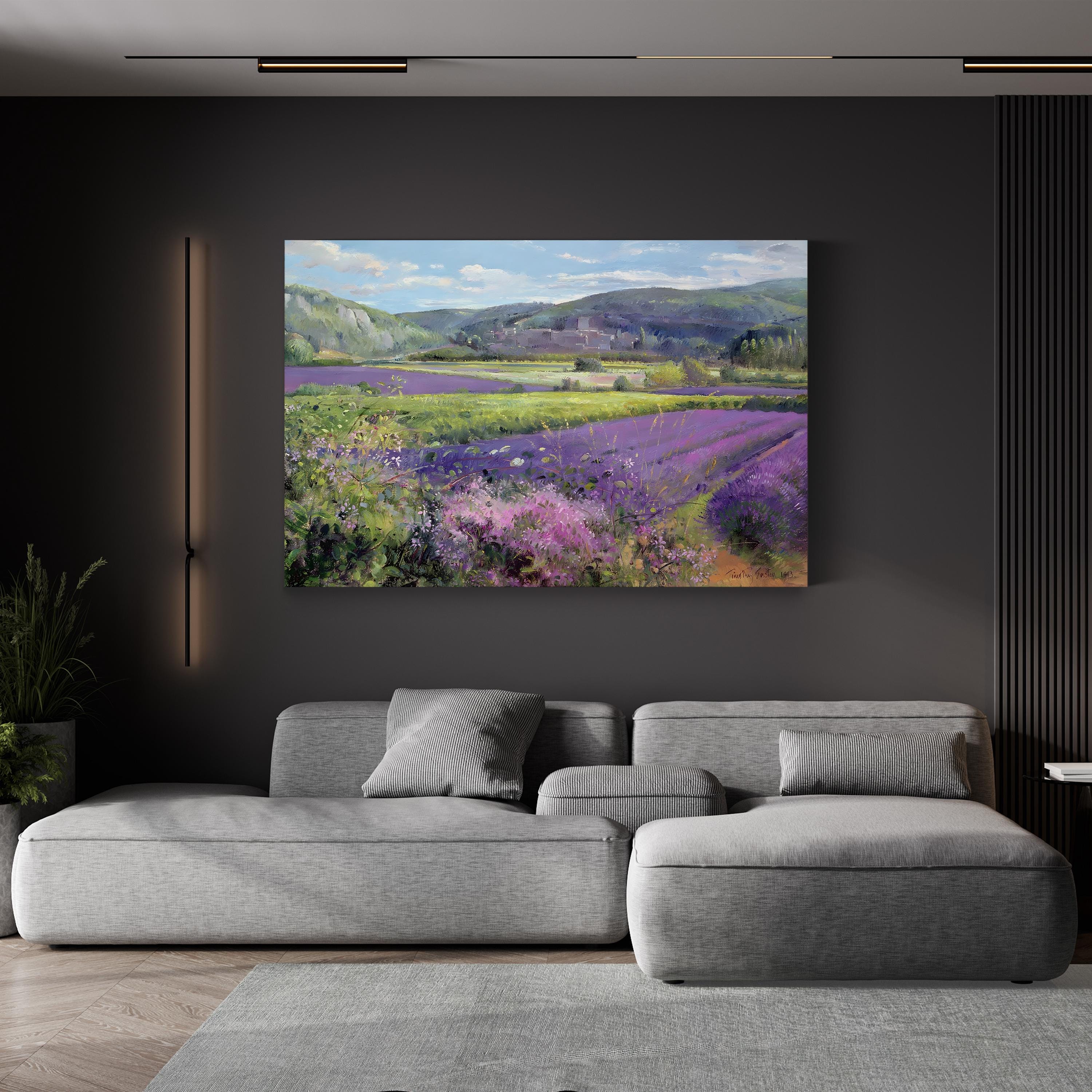 Lavender Fields in Old Provence Canvas Art by Timothy Easton