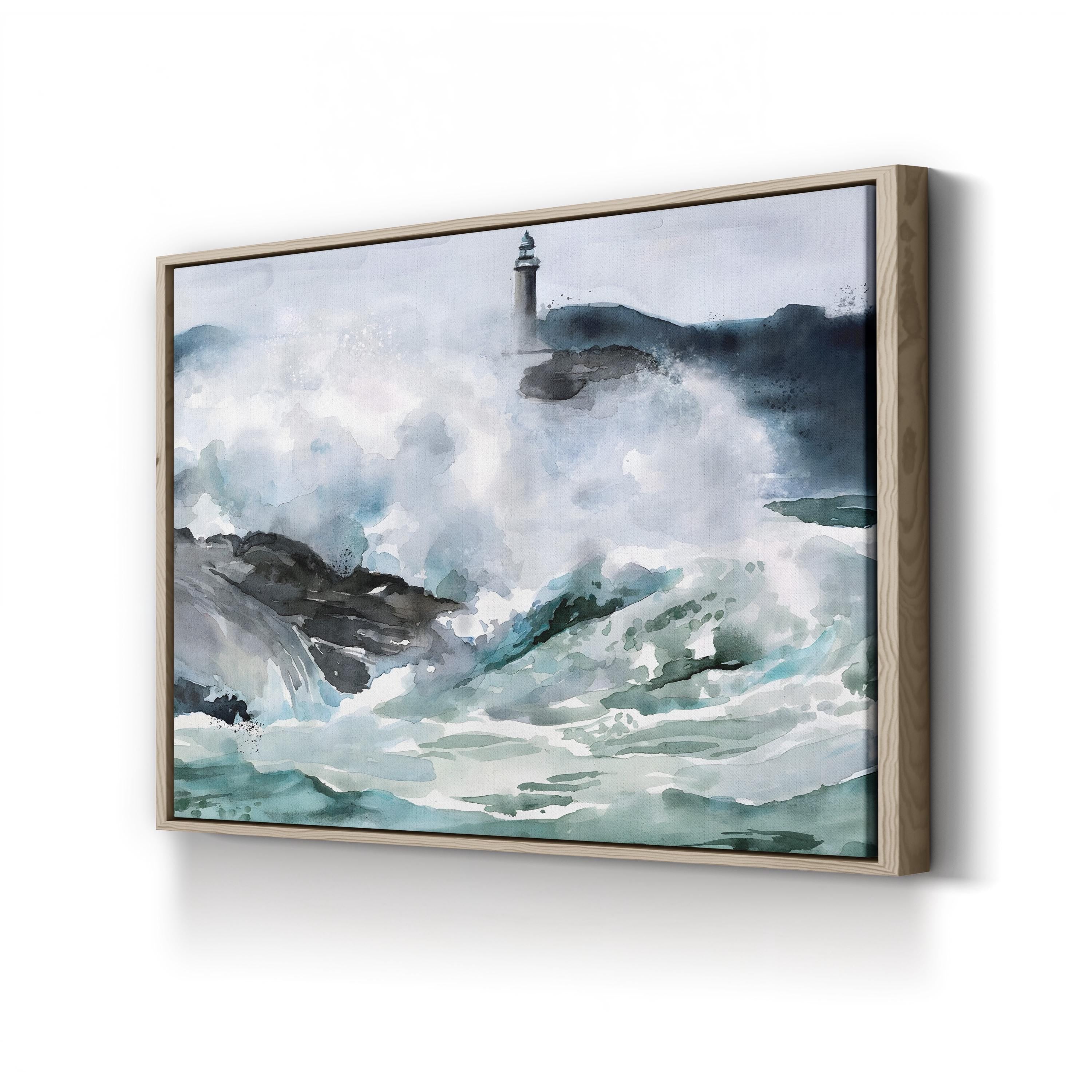 Lighthouse Waves II Wall Art by Jennifer Paxton Parker