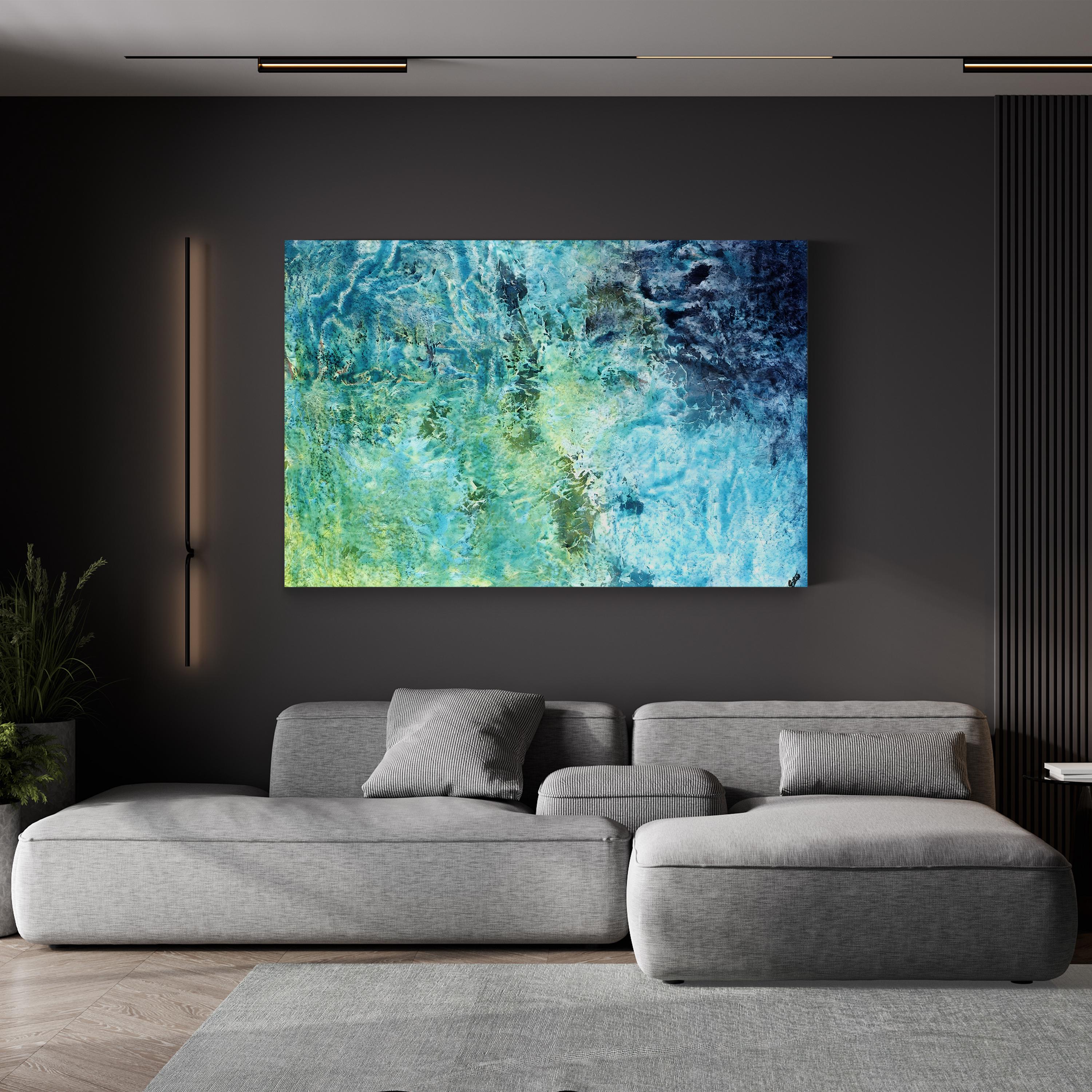 Little Ocean Canvas Art – Tyson Estes Contemporary Abstract Coastal Seascape Print