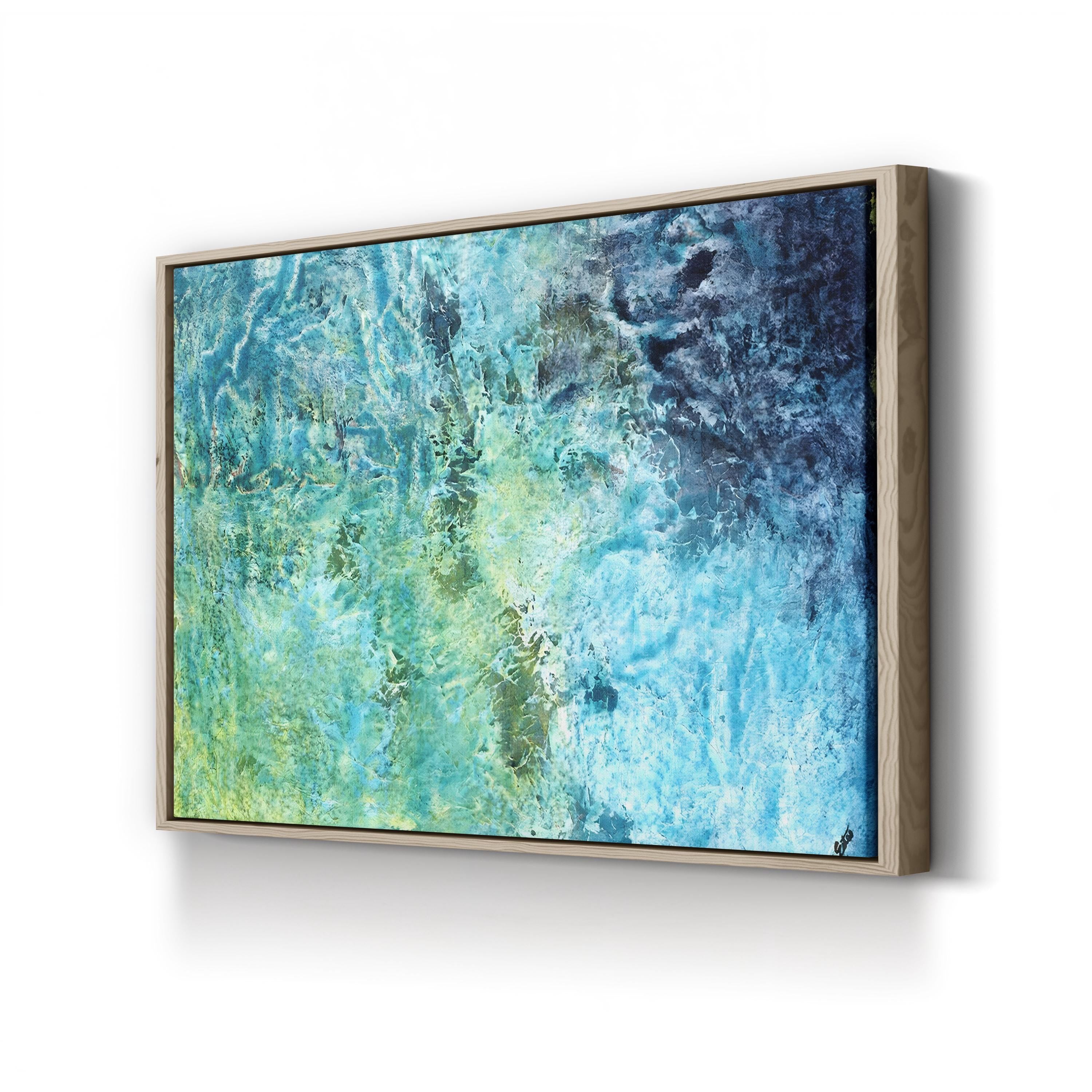 Little Ocean Canvas Art – Tyson Estes Contemporary Abstract Coastal Seascape Print