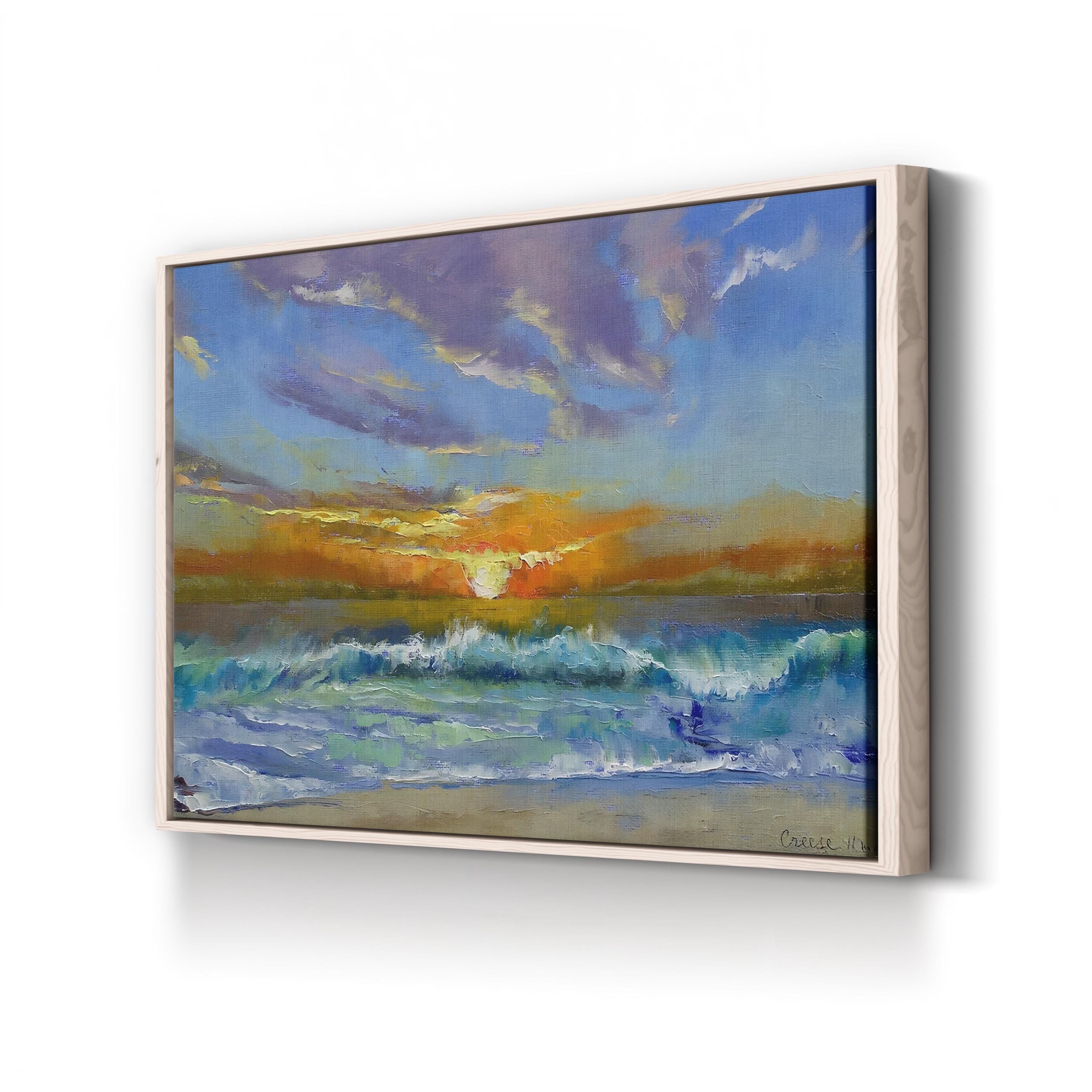Malibu Beach Sunset Wall Art by Michael Creese