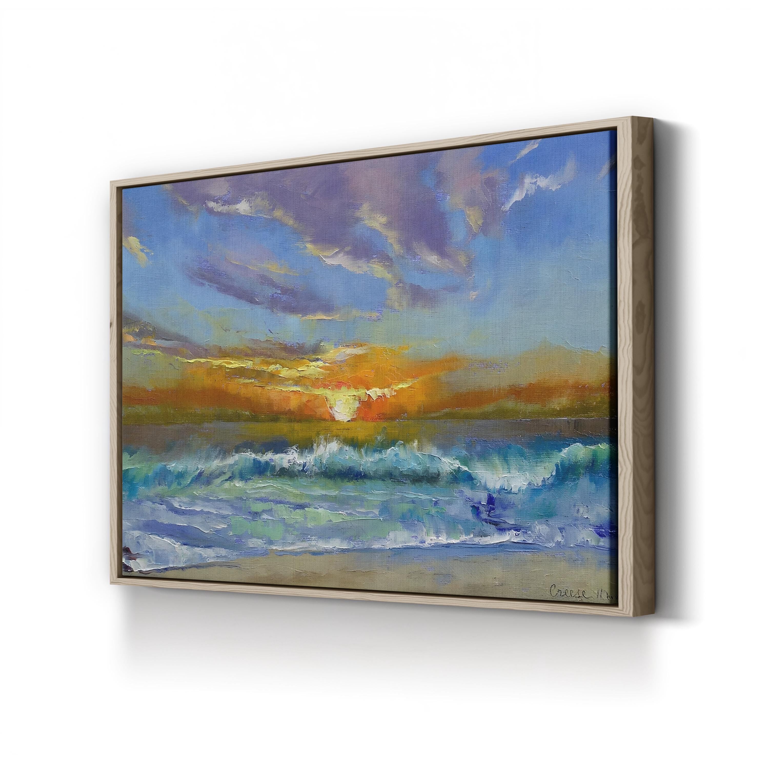 Malibu Beach Sunset Wall Art by Michael Creese