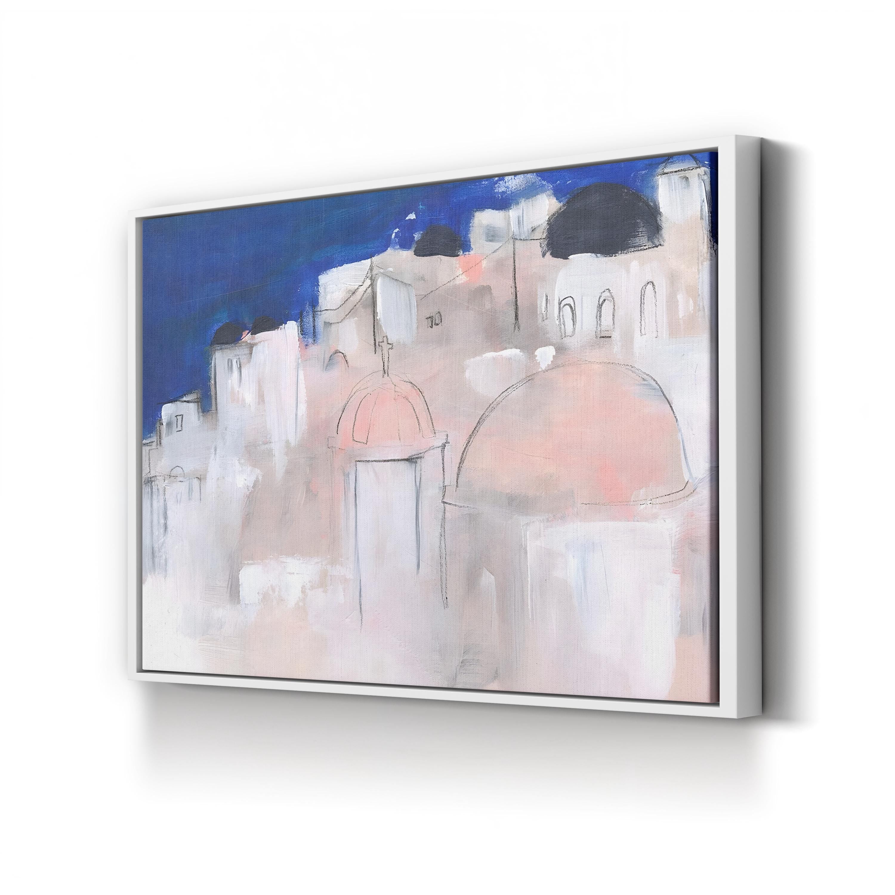 Mediterranean Blue II Coastal Abstract – Jennifer Paxton Parker Wall Art | Contemporary Canvas Print