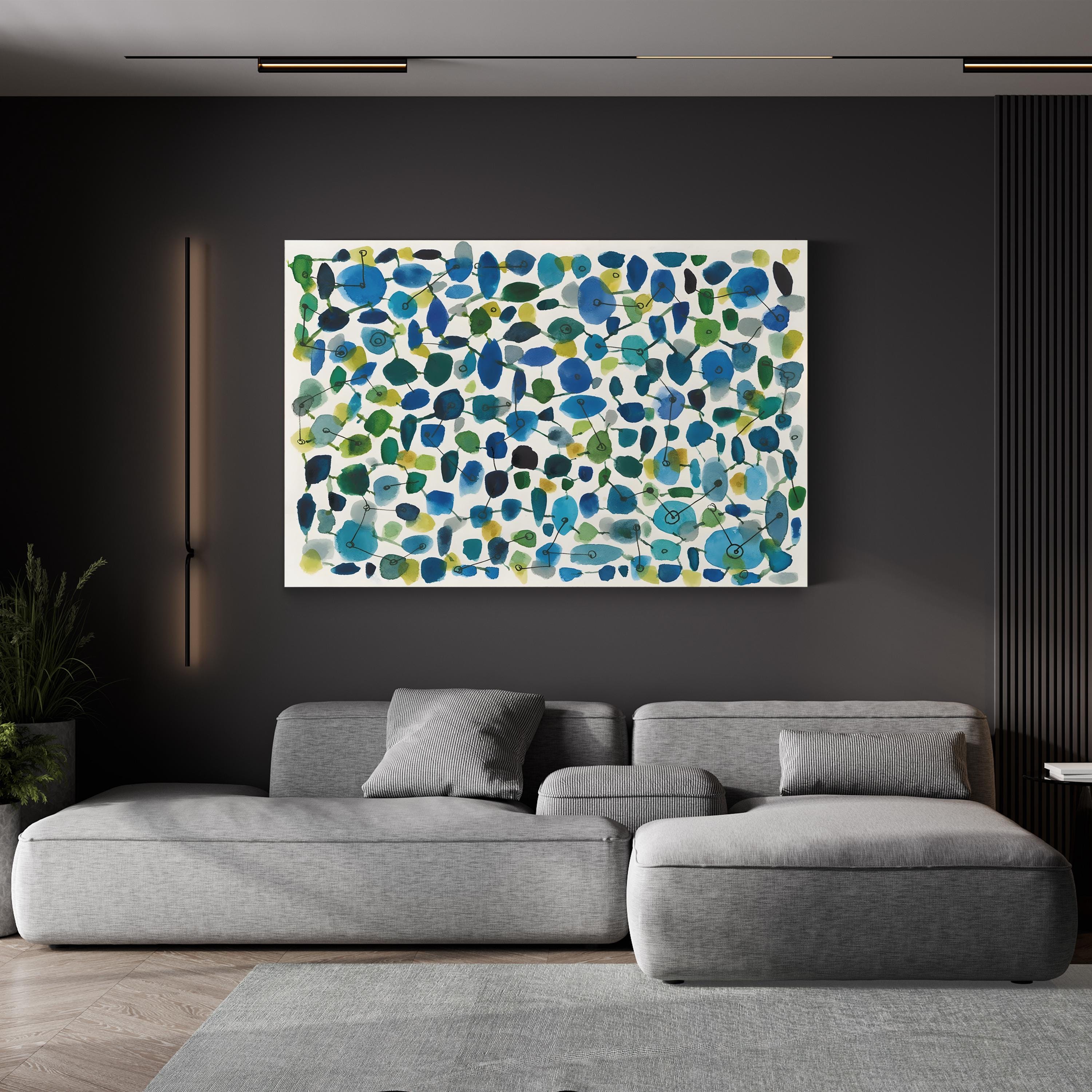 Mid Century III Geometric Abstract – Cheryl Warrick Wall Art | Mid-Century Modern Canvas Print