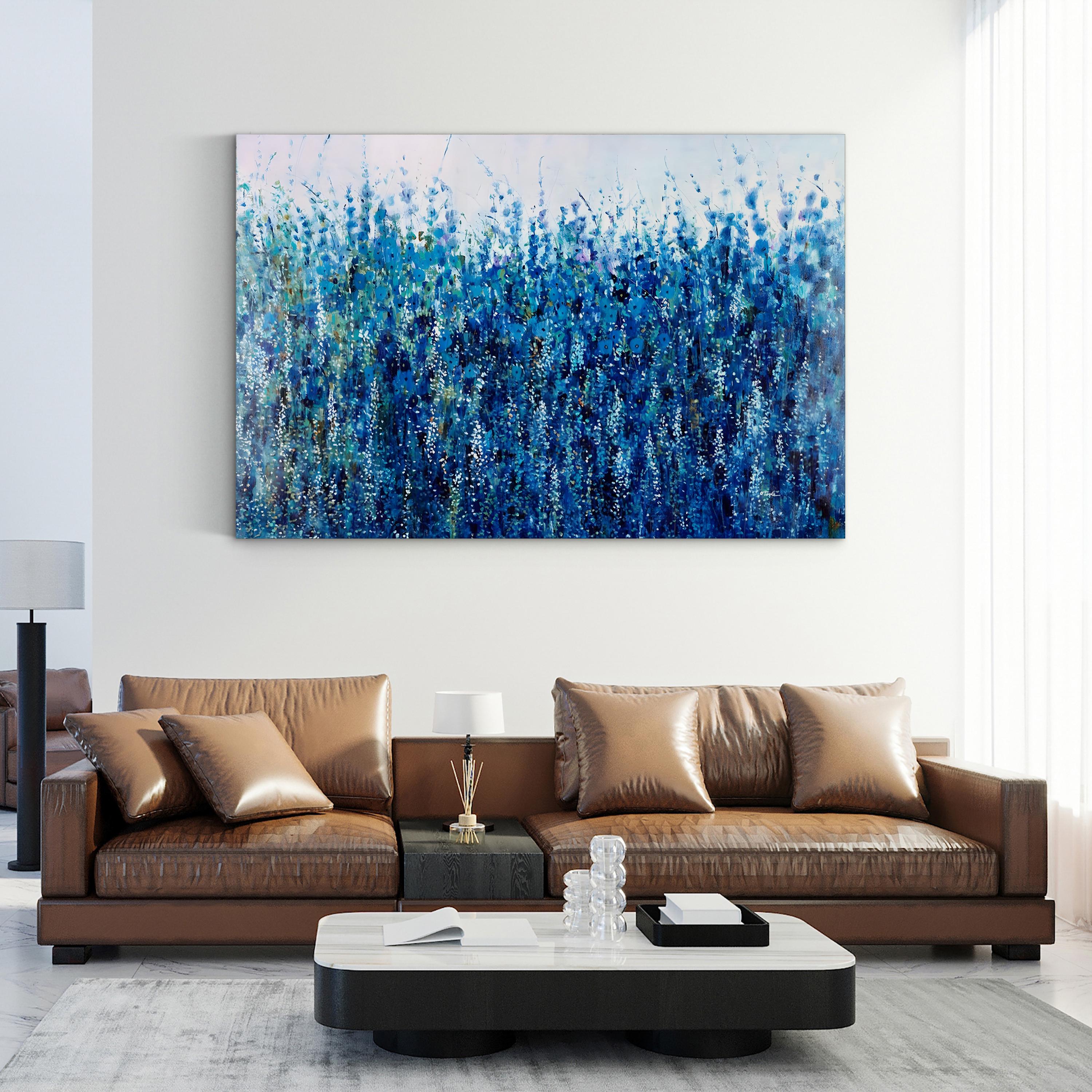 Mix of Blue Wildflowers Wall Art by Tim O’Toole