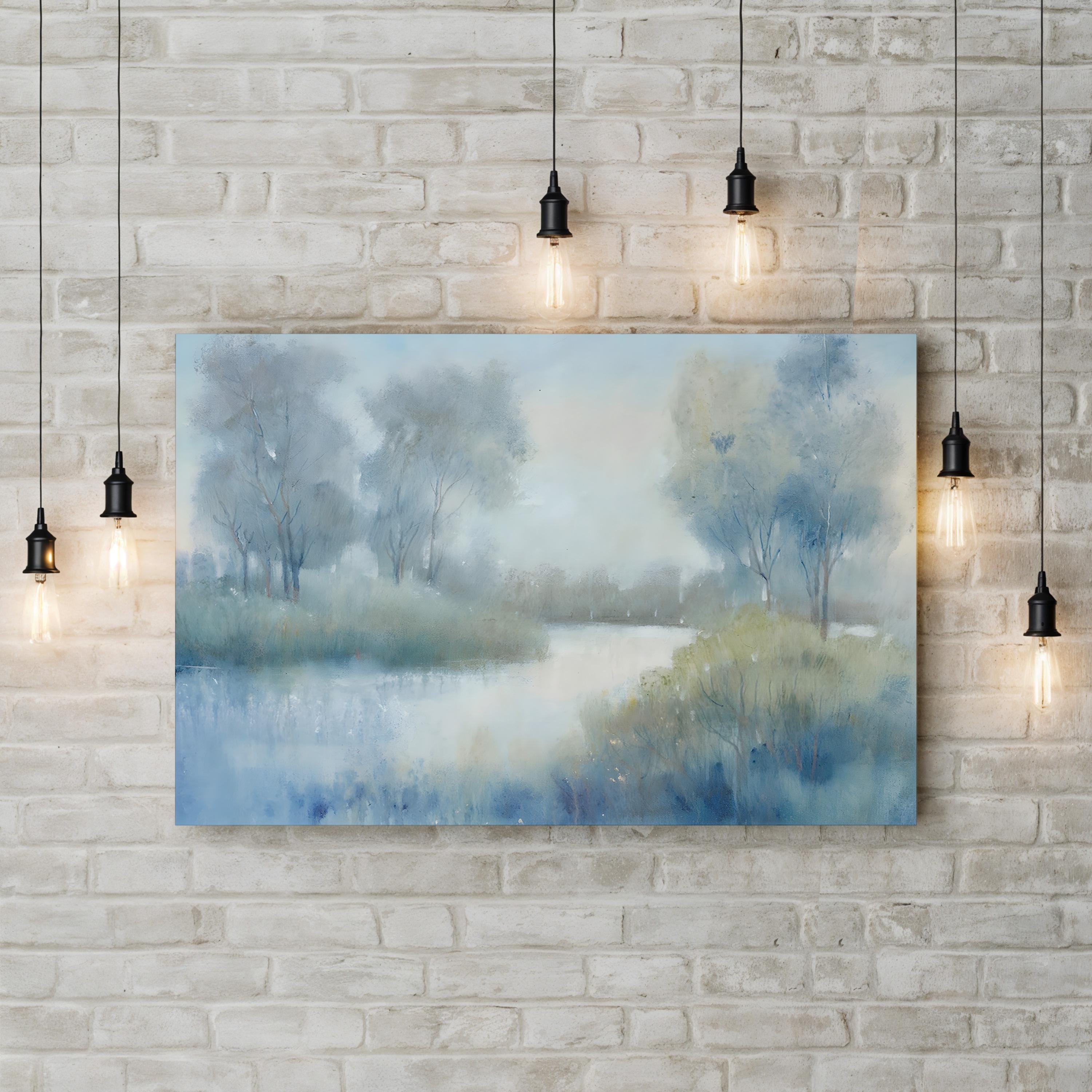 Morning at the Pond II Wall Art – Serene Landscape Canvas by Tim O’Toole