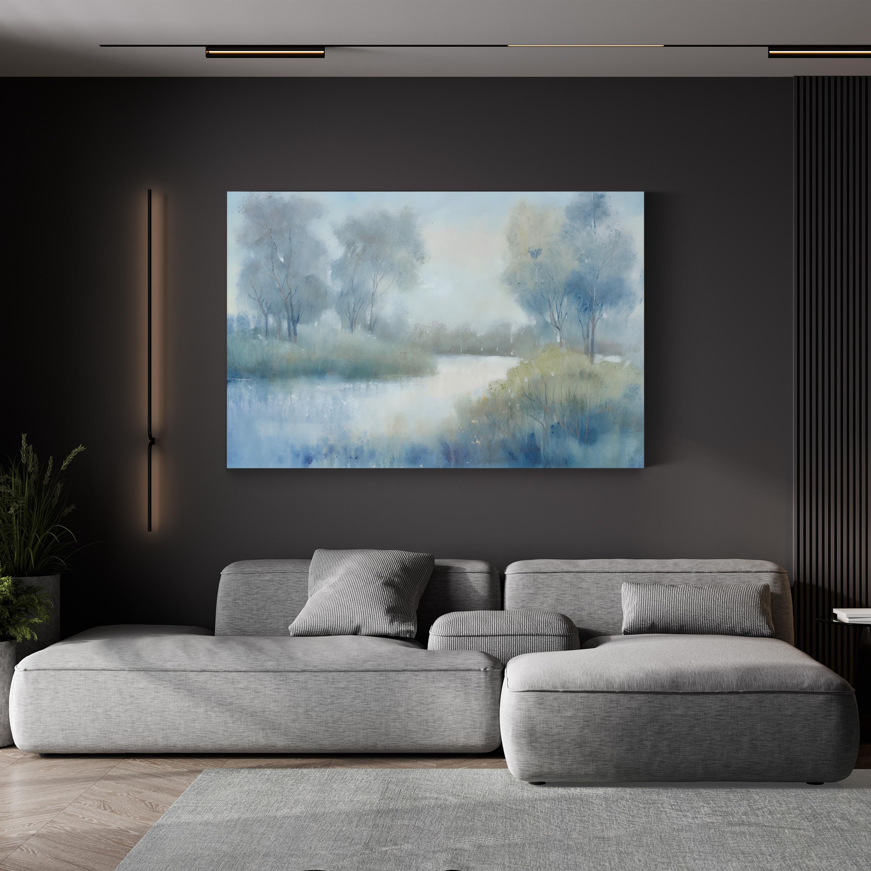 Morning at the Pond II Wall Art – Serene Landscape Canvas by Tim O’Toole