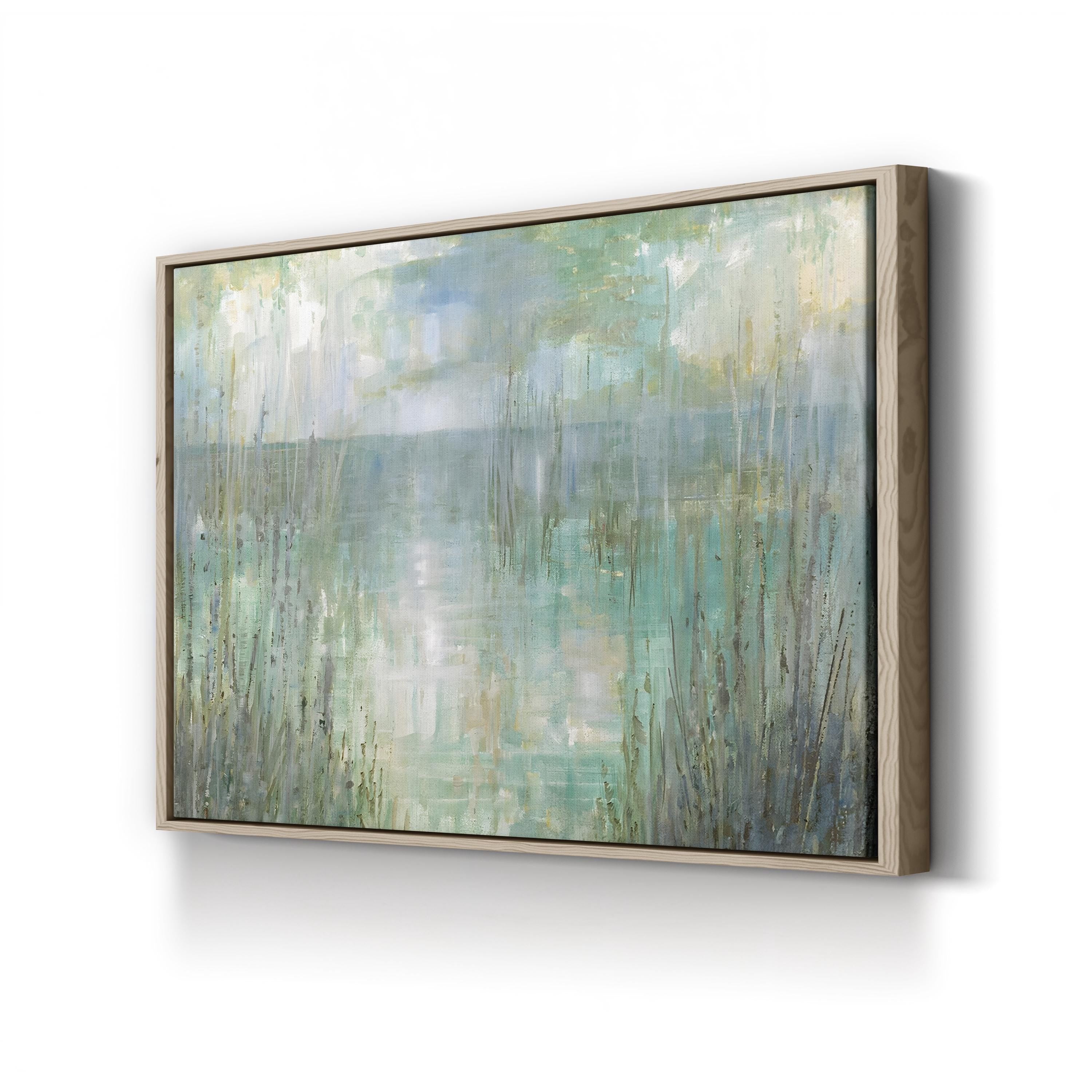Morning Reflection Canvas Art – Abstract Coastal Landscape by Ruane Manning