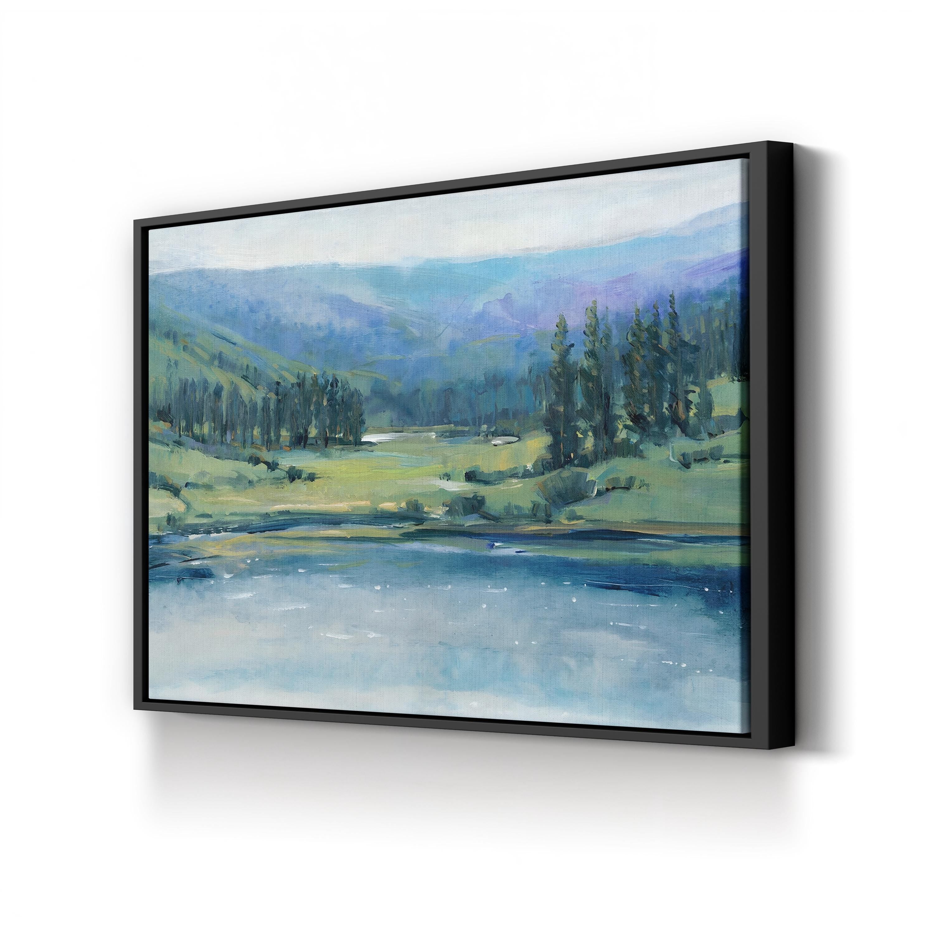 Mountain Lake I Canvas Art – Tim O’Toole Tranquil Landscape Wall Art Print