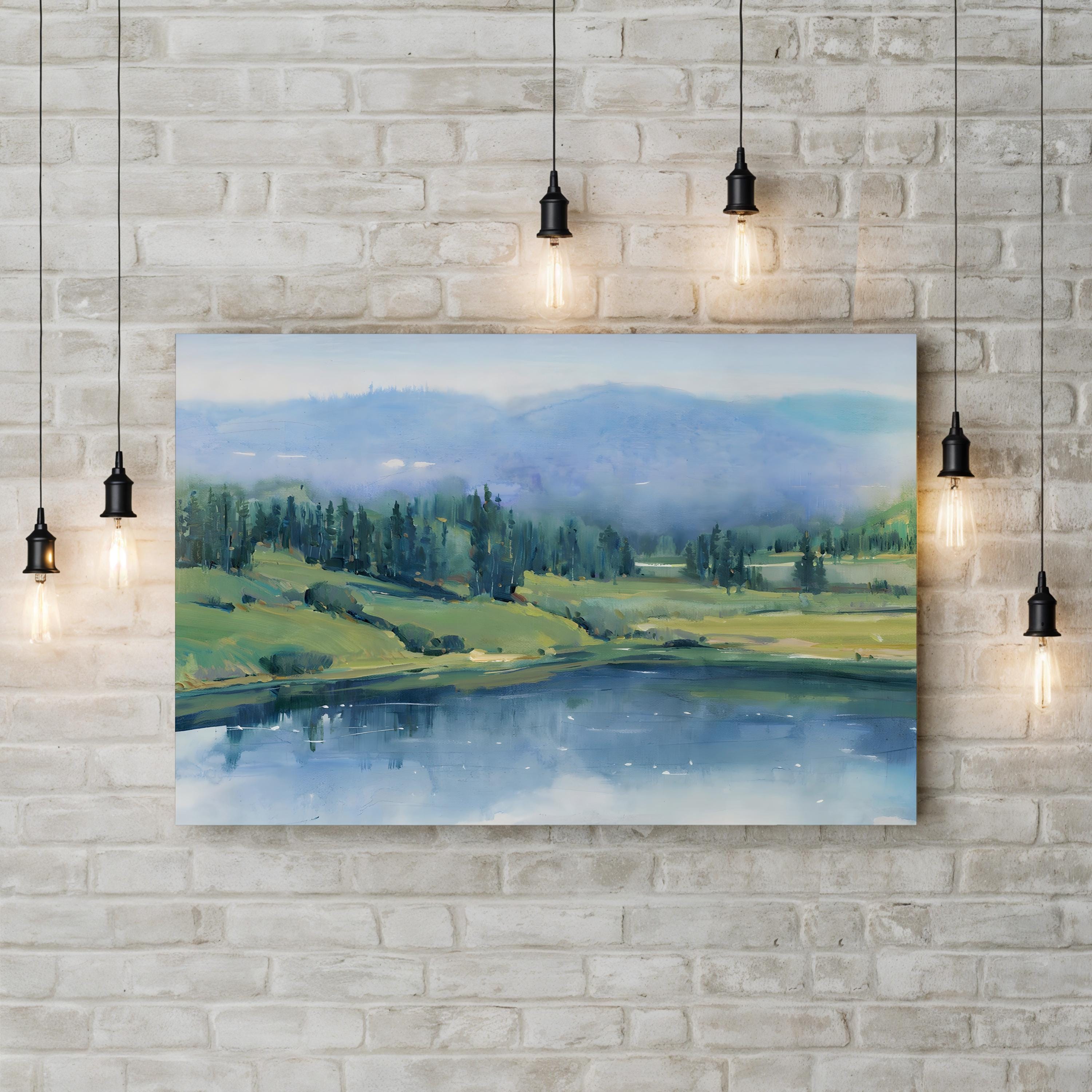 Mountain Lake II – Tim O’Toole Wall Art | Contemporary Landscape Canvas Print