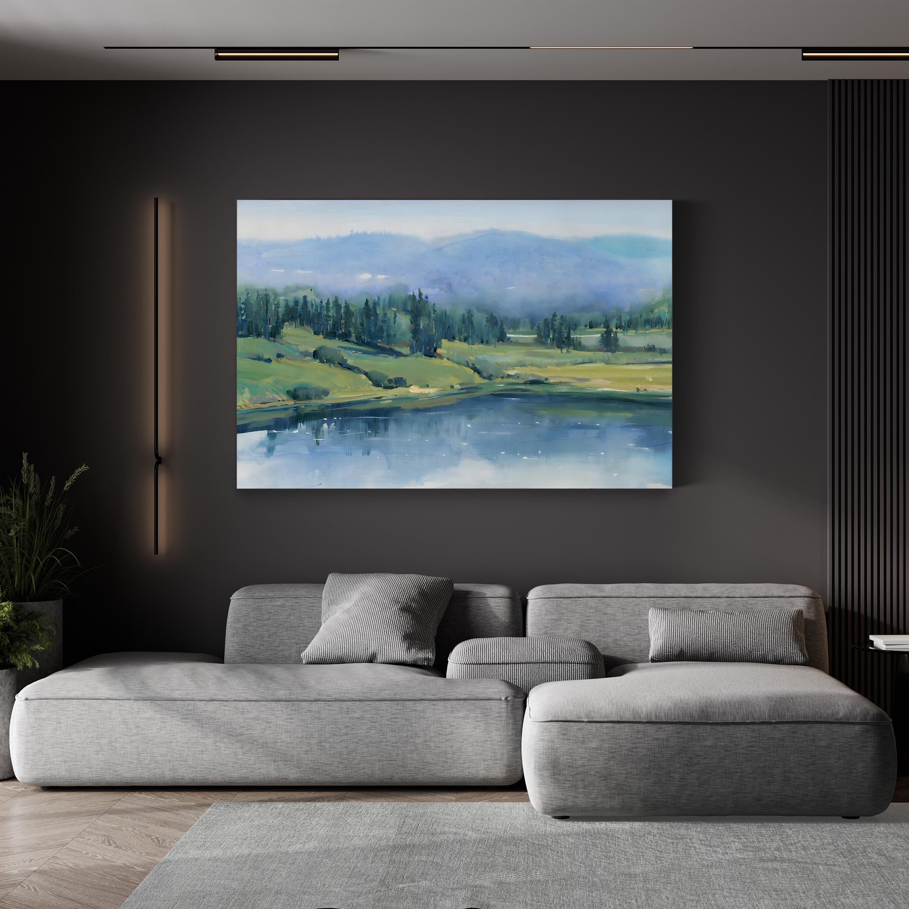 Mountain Lake II – Tim O’Toole Wall Art | Contemporary Landscape Canvas Print