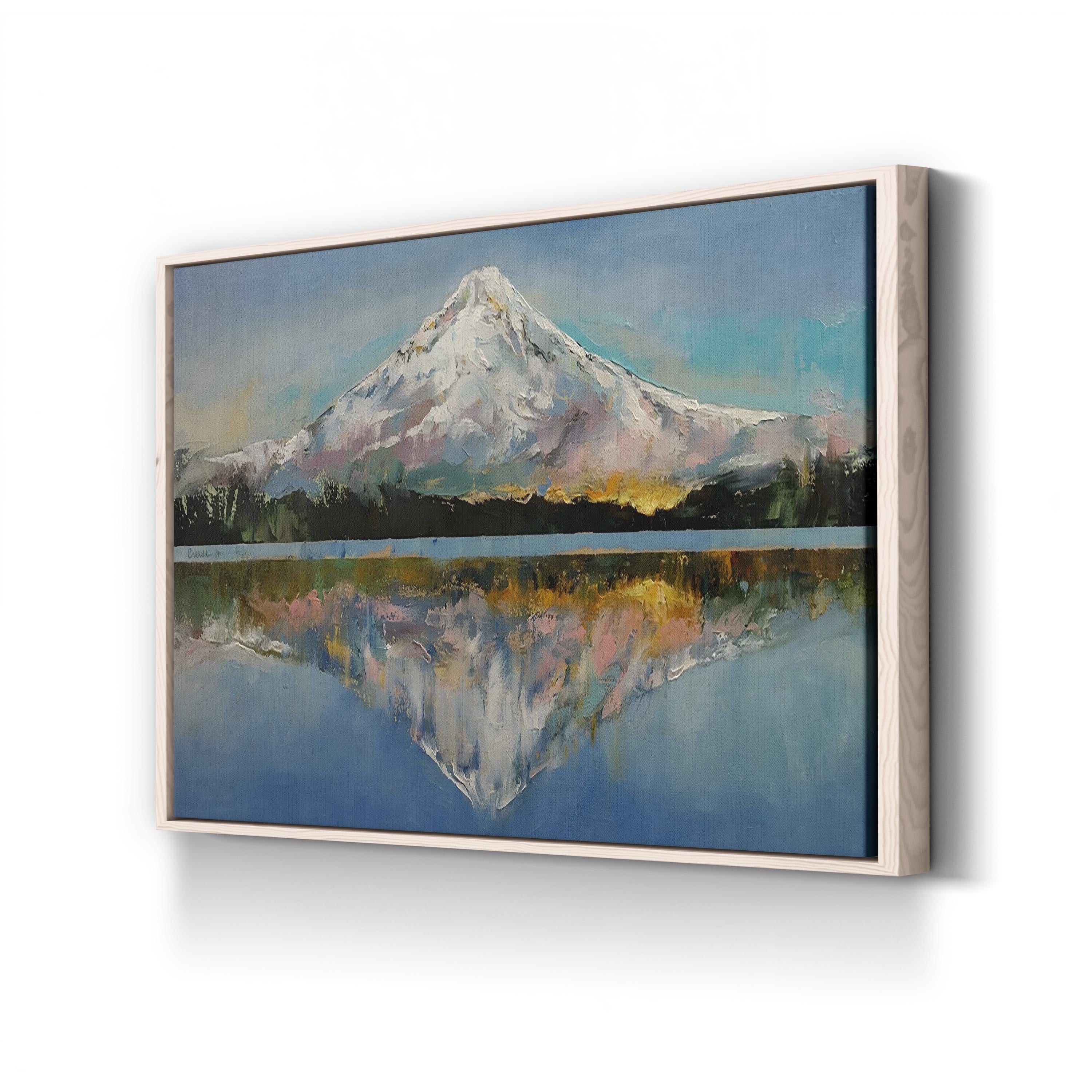 Mount Hood Snow-Capped Peak – Michael Creese Wall Art | Contemporary Mountain Landscape Canvas Print