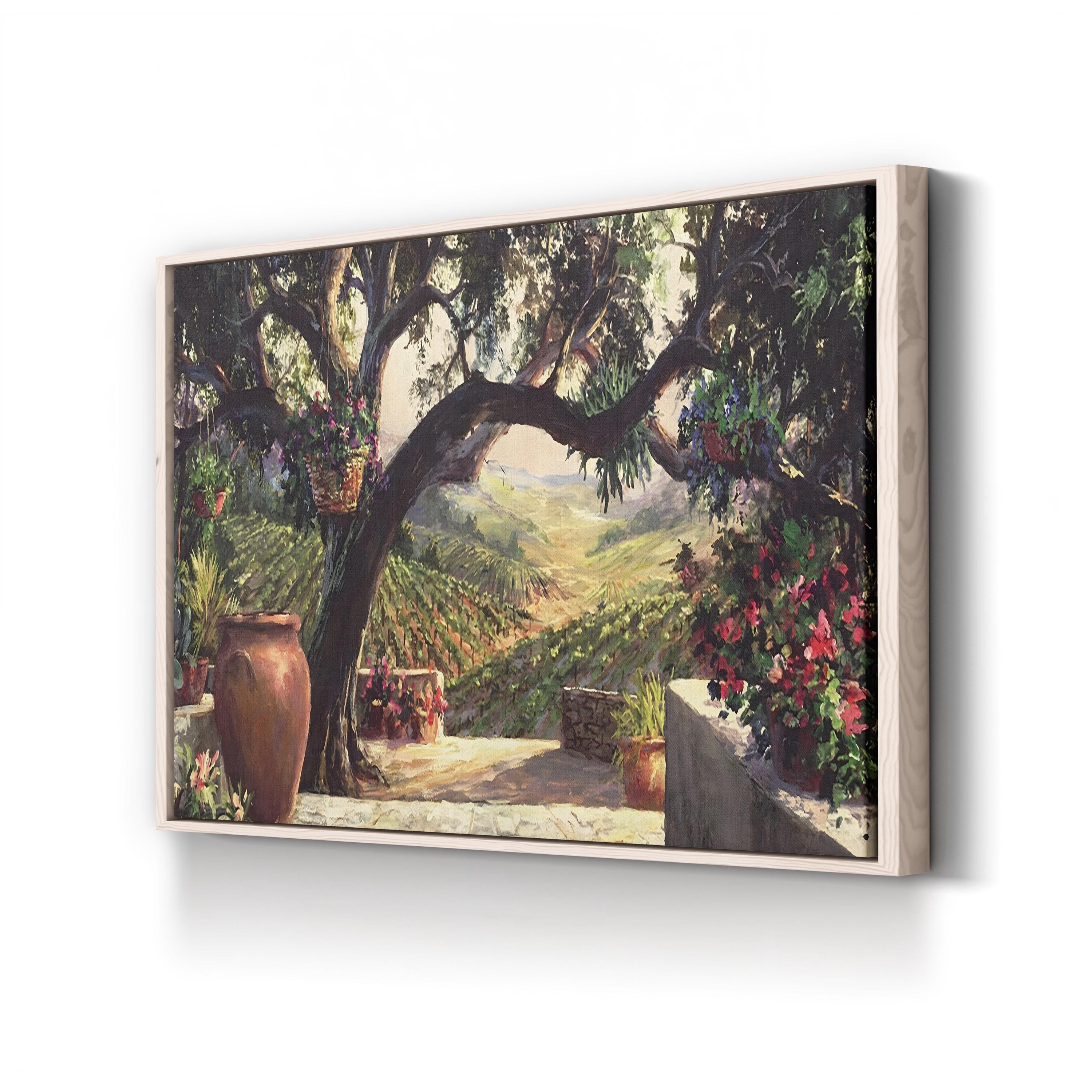 Napa Patio Wall Art | Scenic Vineyard Courtyard by Art Fronckowiak