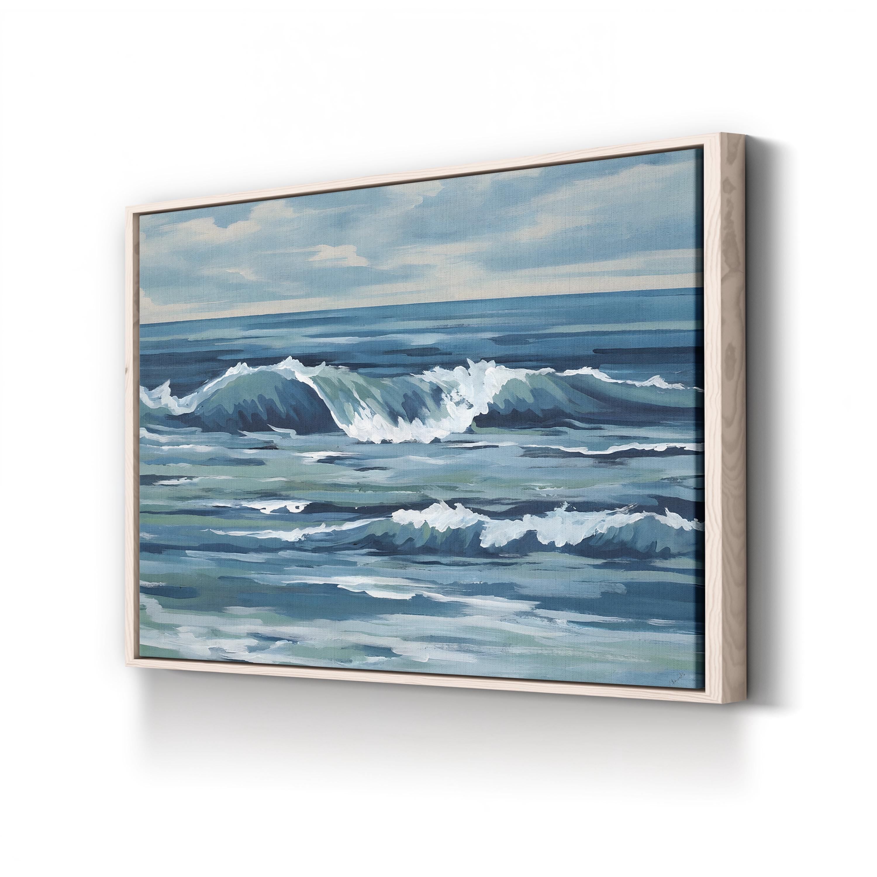 Northern Lines Wall Art by Sydney Edmunds – Contemporary Abstract Seascape Painting Print