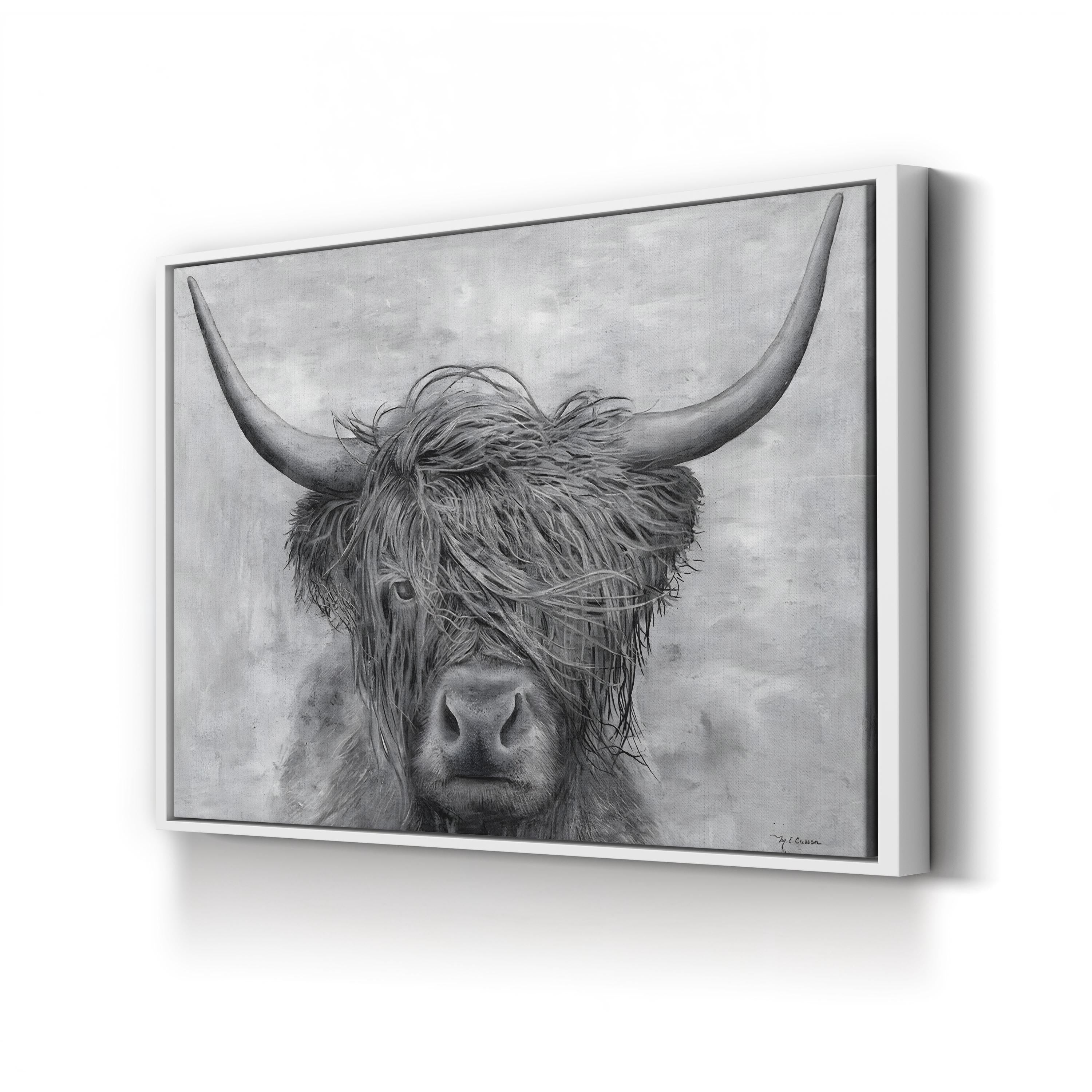 Norwegian Bison Wall Art | Majestic Wildlife Canvas Print by Marie-Elaine Cusson