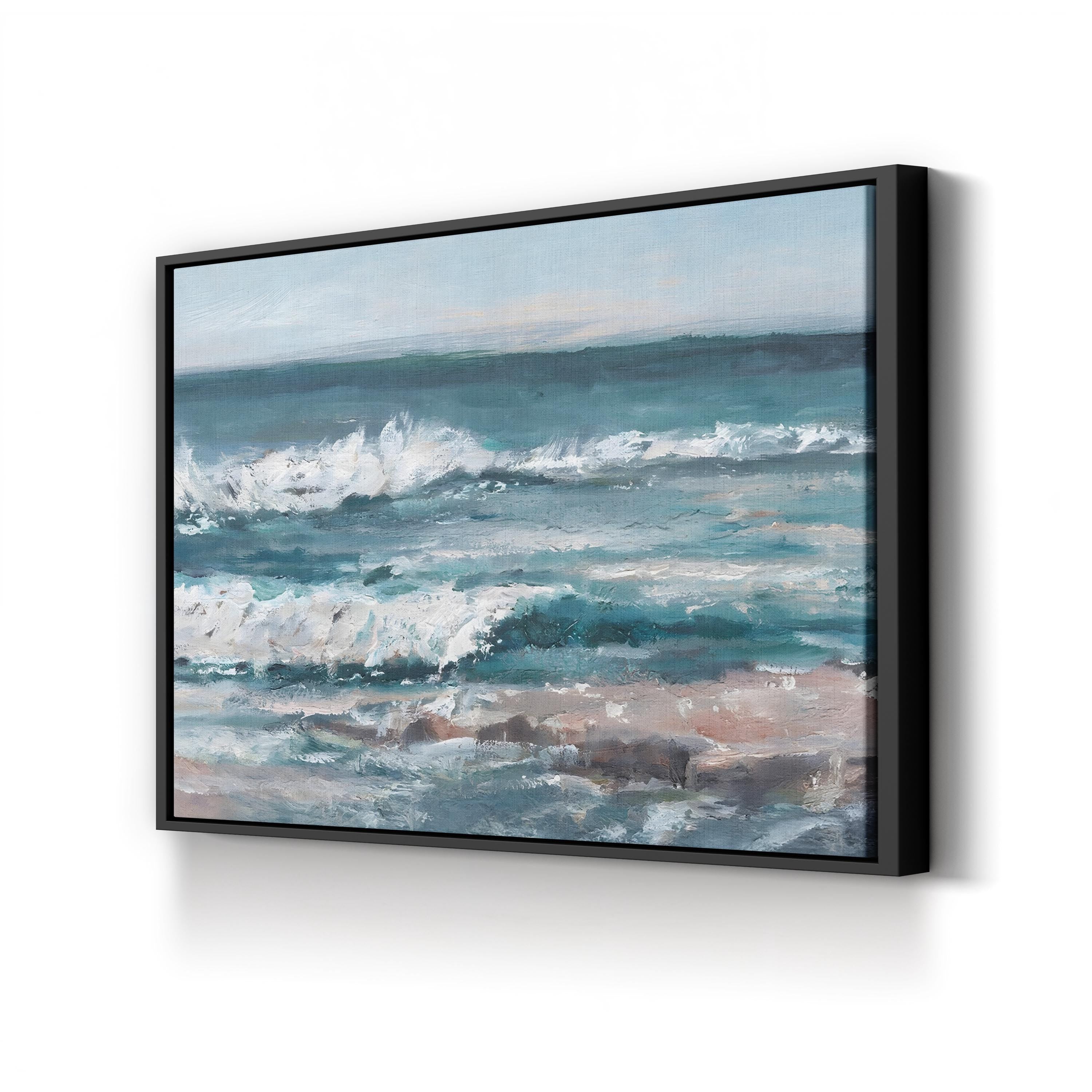 Ocean Breakers I – Contemporary Coastal Wave Wall Art by Ethan Harper