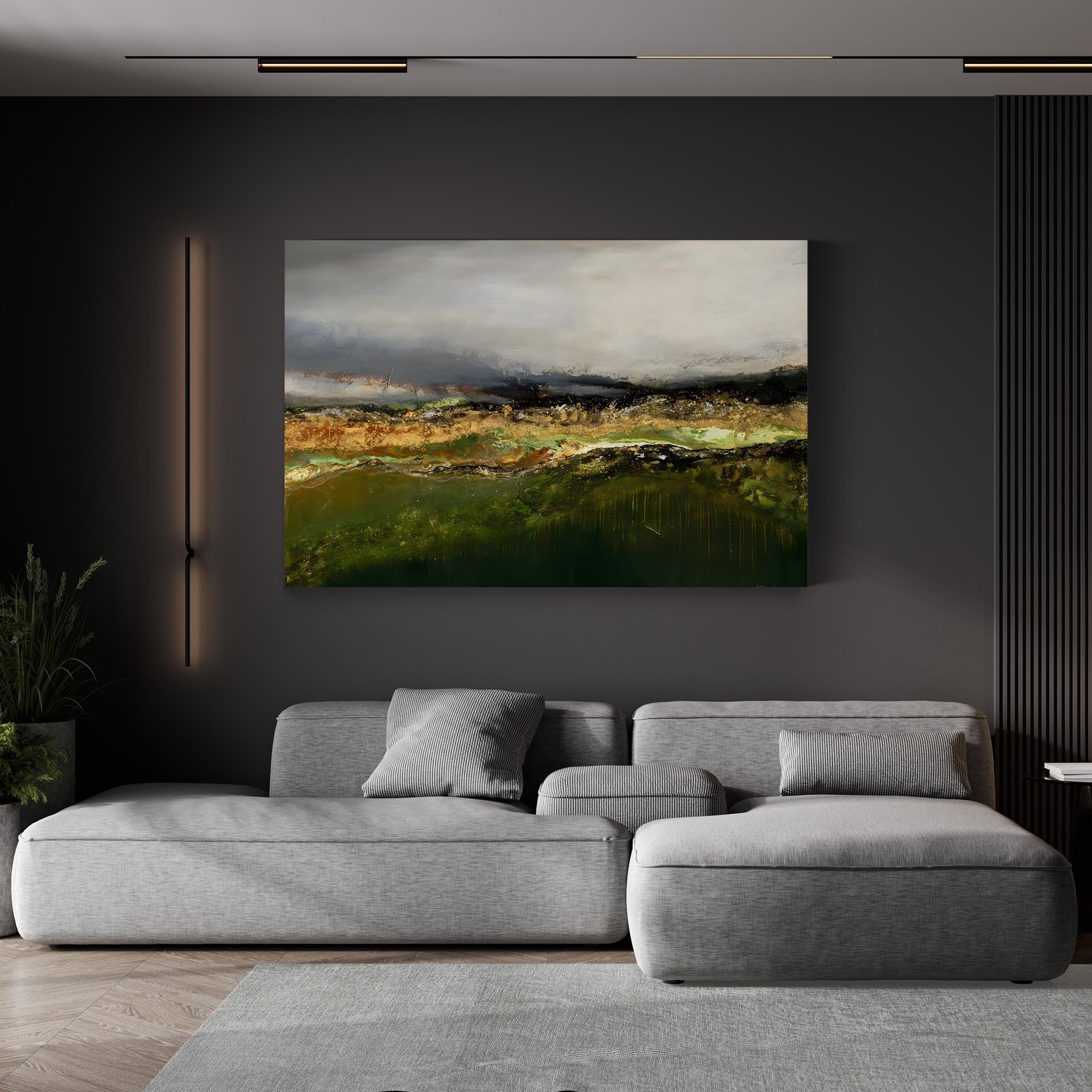 Off In The Distance Wall Art by Ruth Fromstein | Contemporary Mountain Landscape Canvas