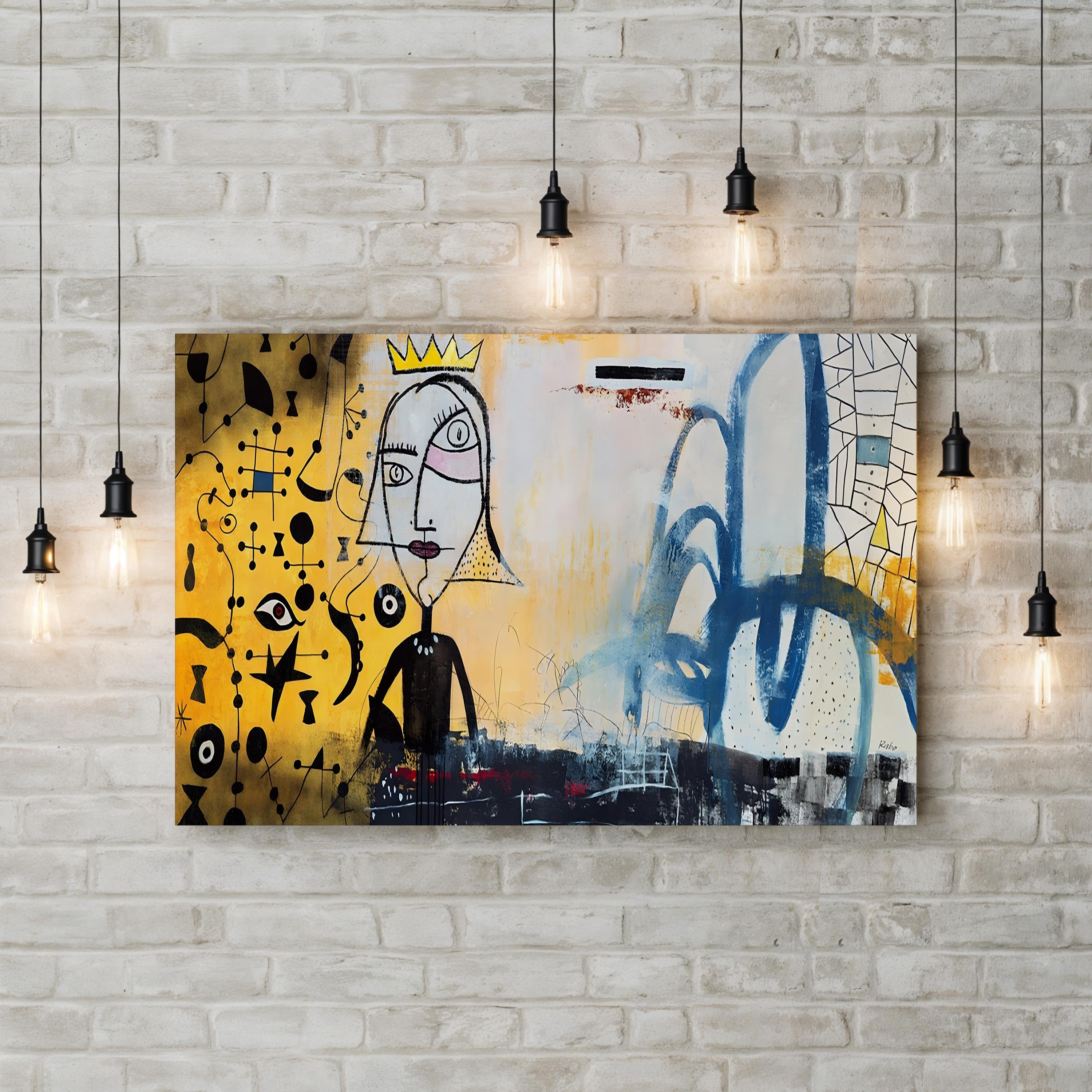 Ornaments of Gold Wall Art | Contemporary Pop Art Abstract Canvas by Clayton Rabo