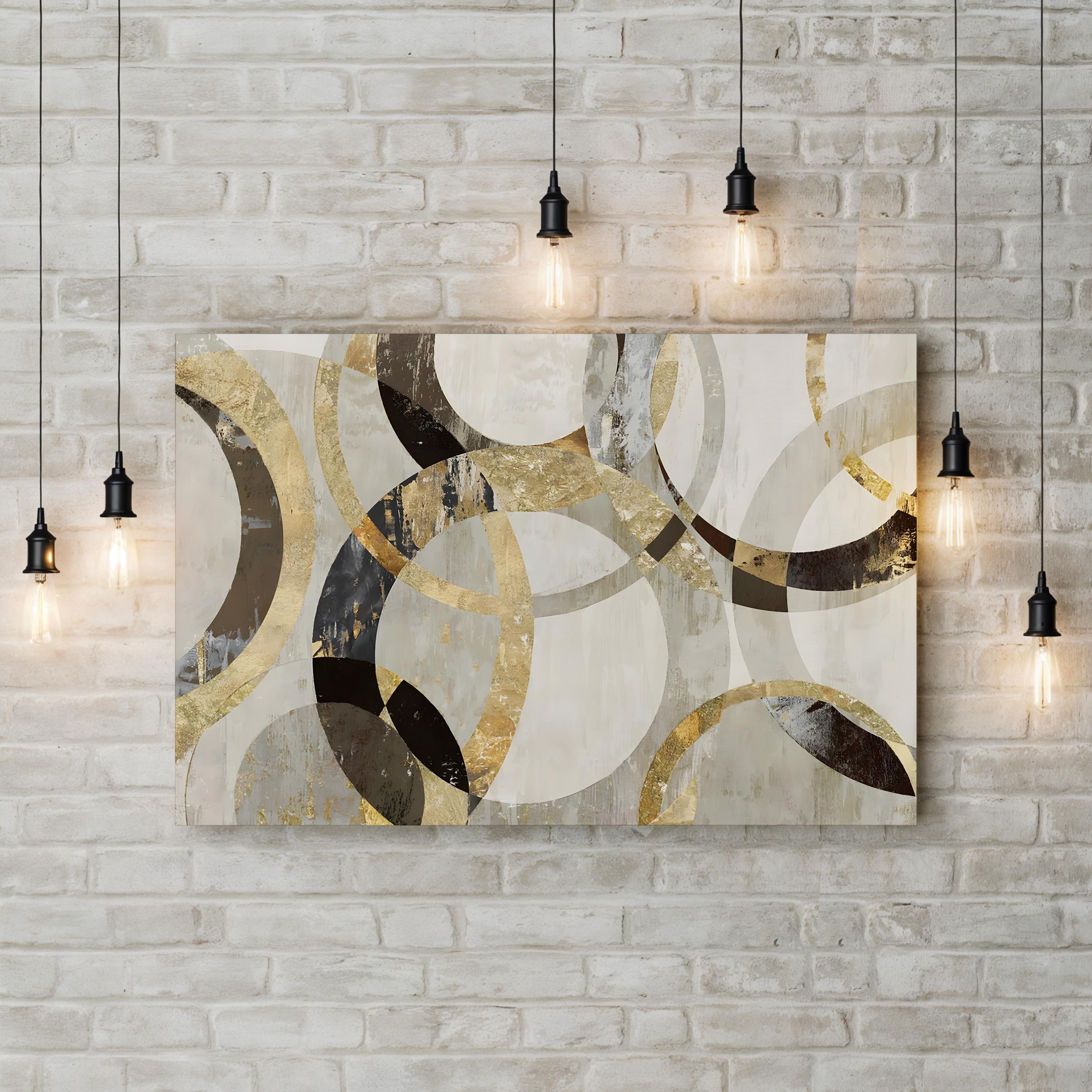 Overlaps Abstract Geometric Wall Art by Tom Reeves