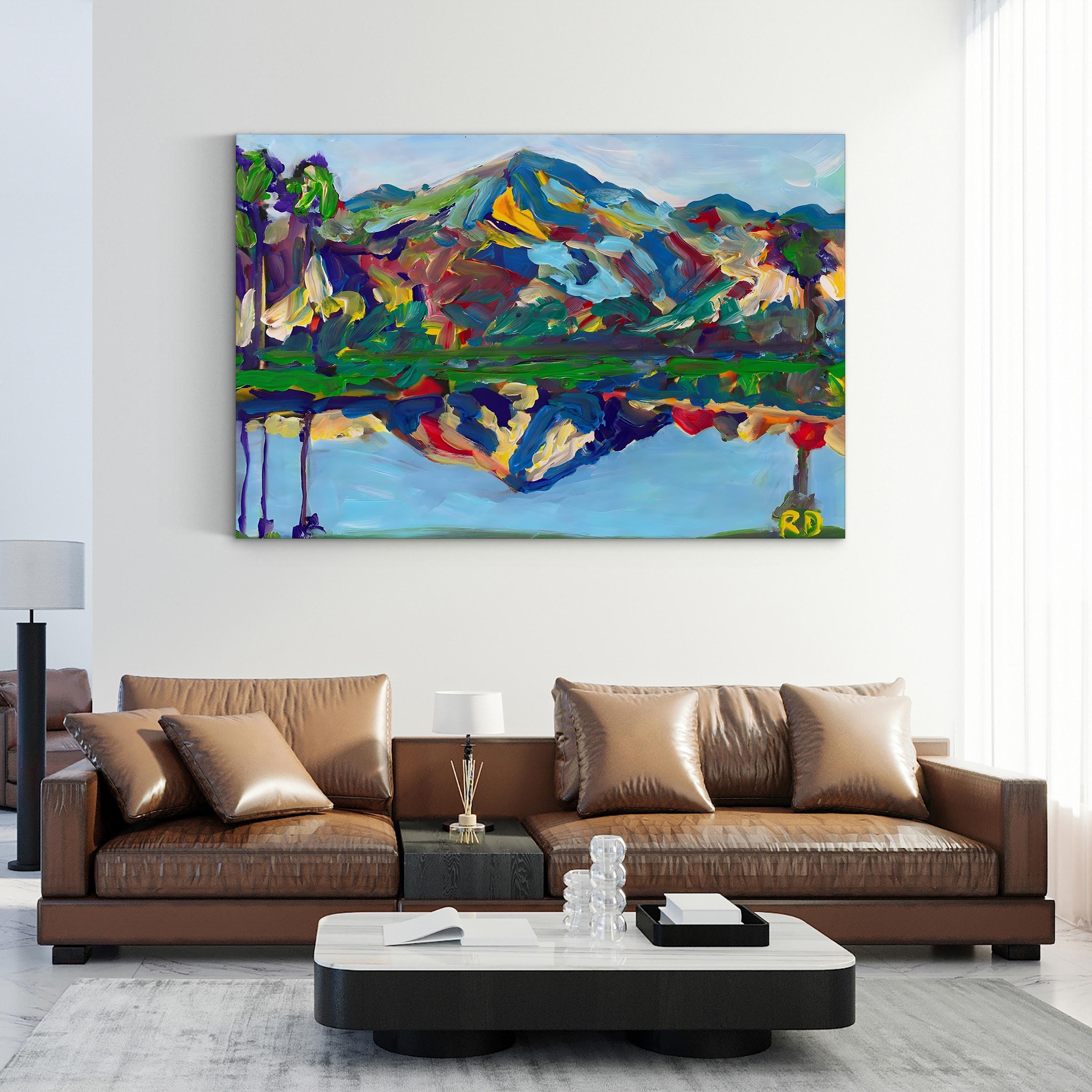 Palm Springs San Jacinto Reflection – Desert Landscape Wall Art by RD Riccoboni