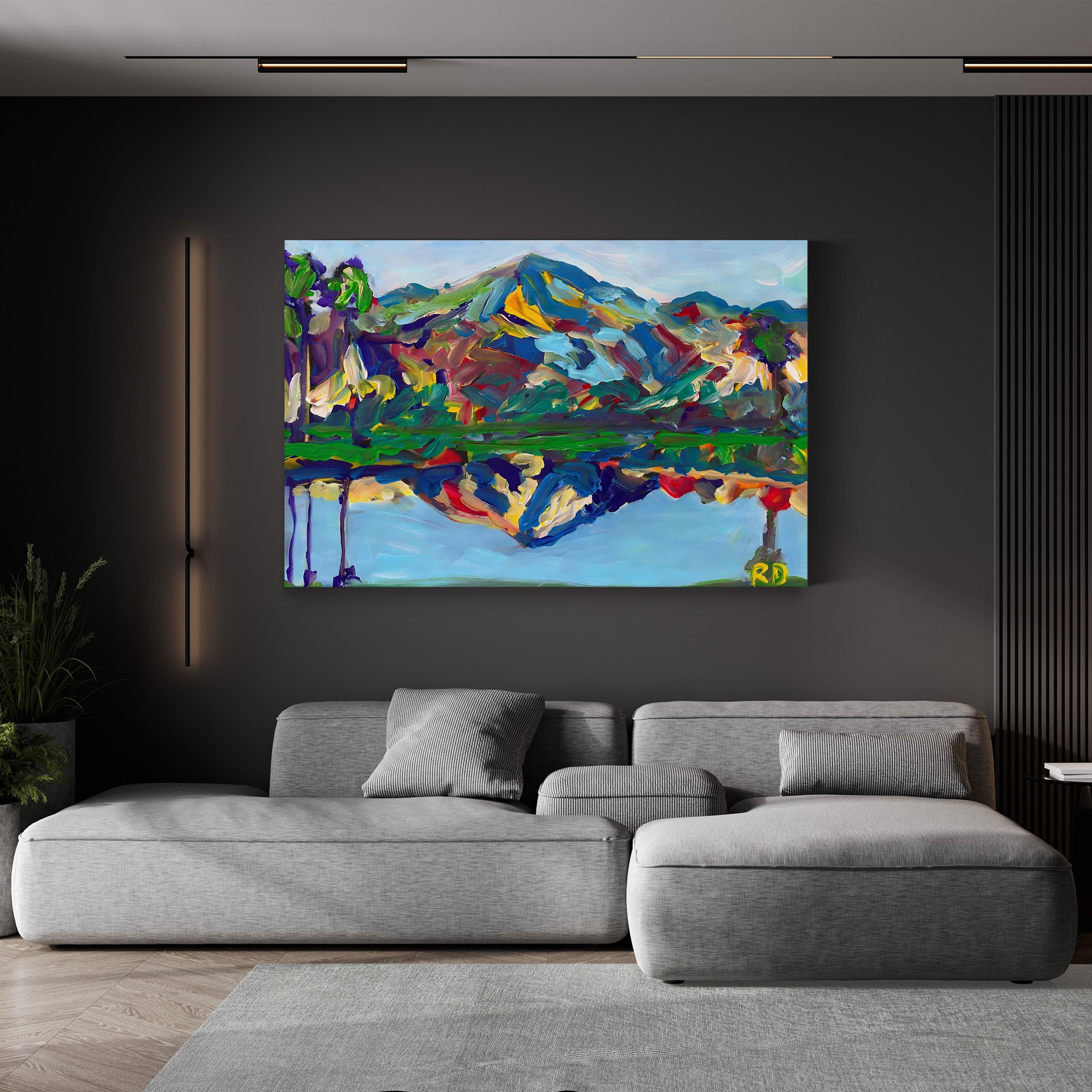 Palm Springs San Jacinto Reflection – Desert Landscape Wall Art by RD Riccoboni