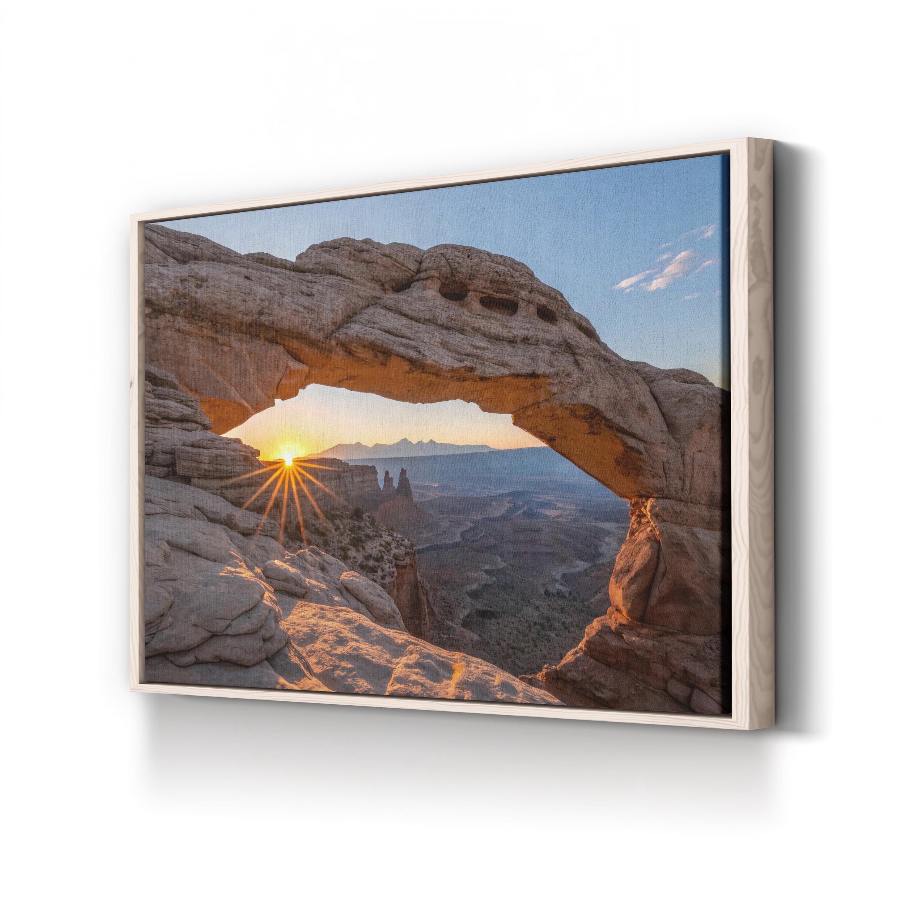 Mesa Arch Sunrise, Canyonlands Utah – Vintage Photography Wall Art | National Park Canvas Print