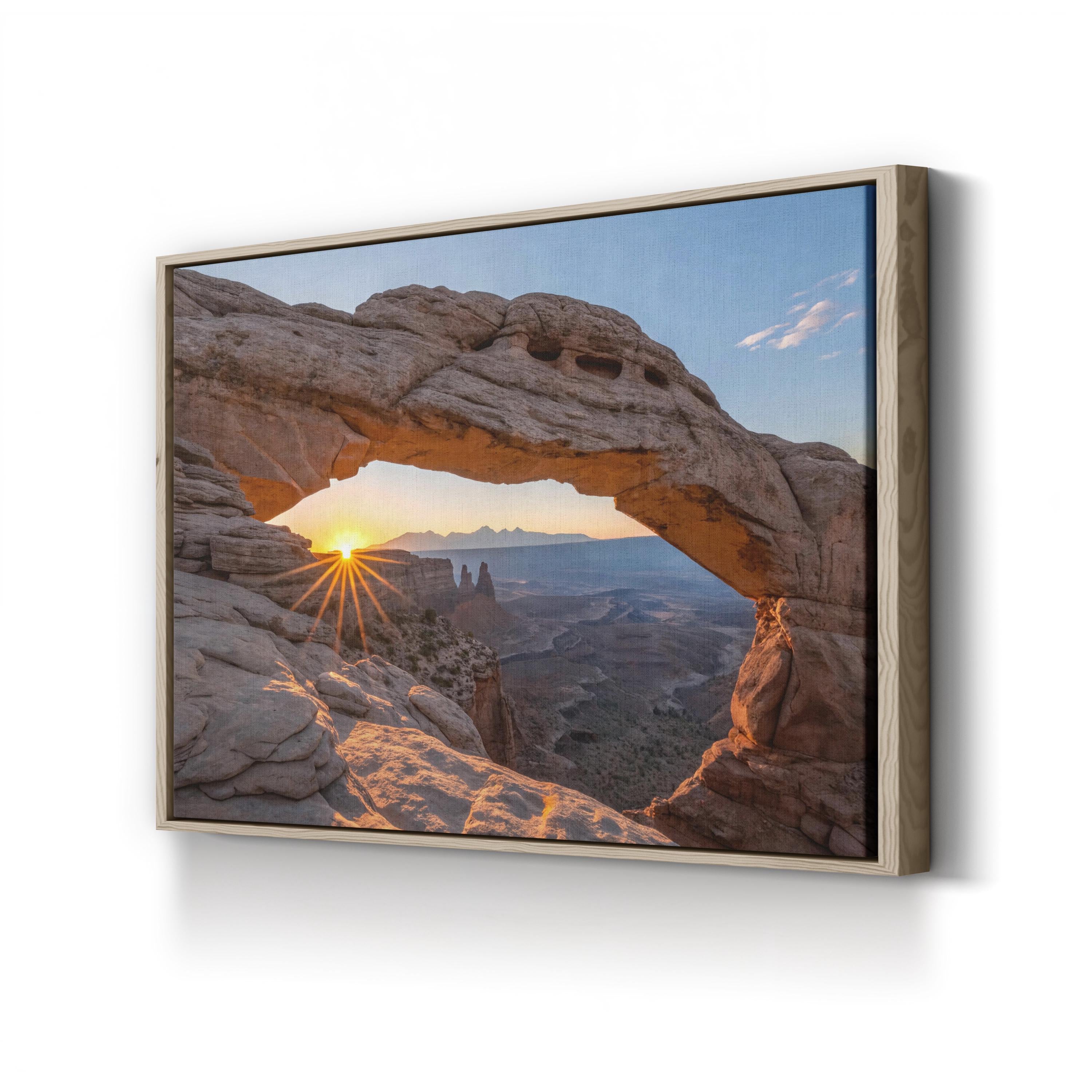 Mesa Arch Sunrise, Canyonlands Utah – Vintage Photography Wall Art | National Park Canvas Print