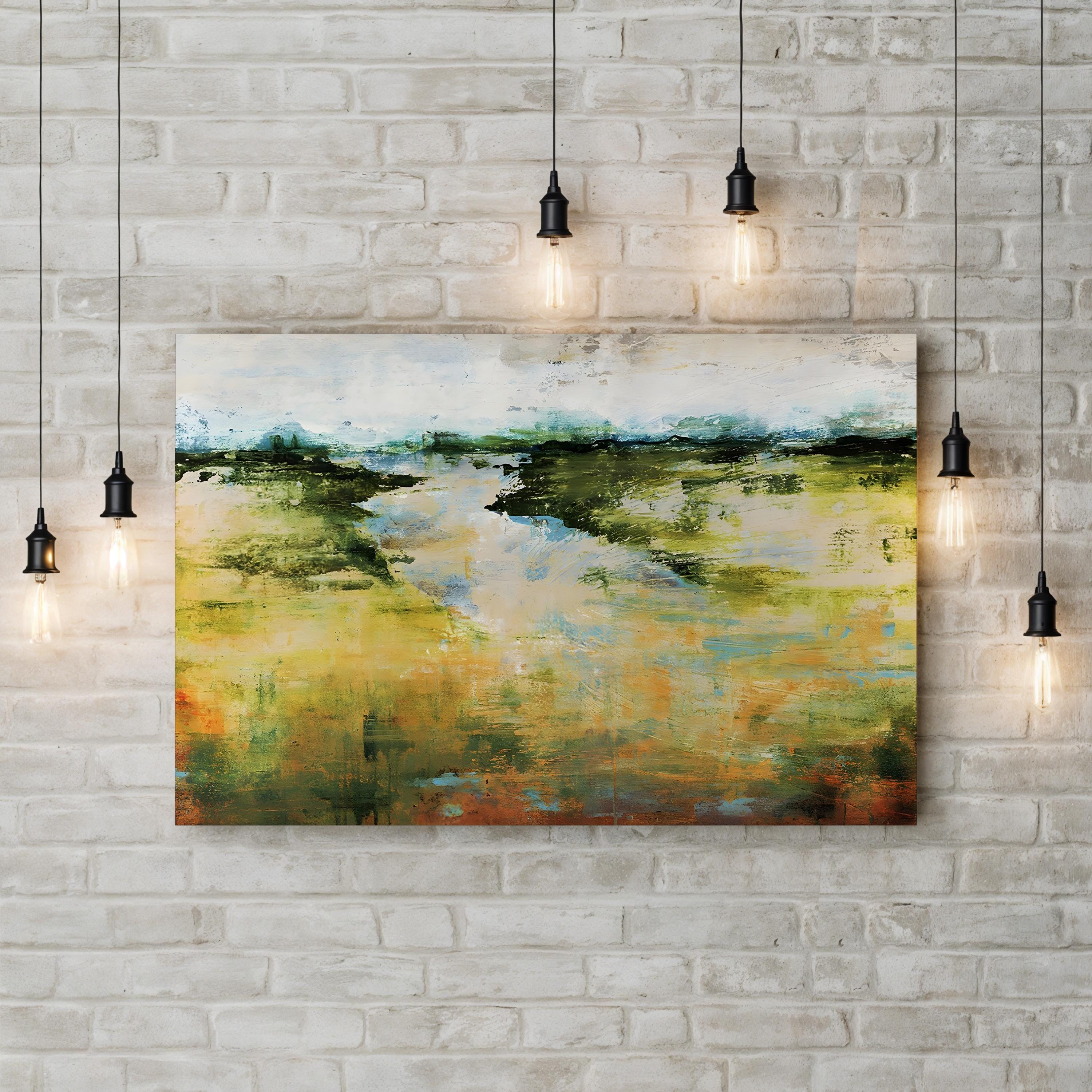 Plain Simple Minimalist Horizon – Sydney Edmunds Wall Art | Abstract Landscape Canvas Print