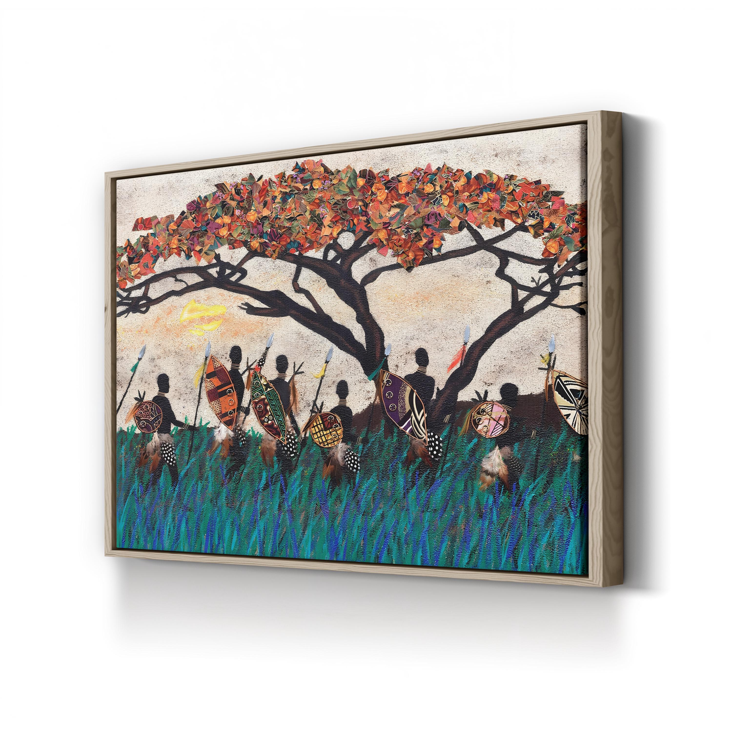 Planes of Africa III Wall Art by Alonzo Saunders | Contemporary Abstract African Landscape Canvas Print