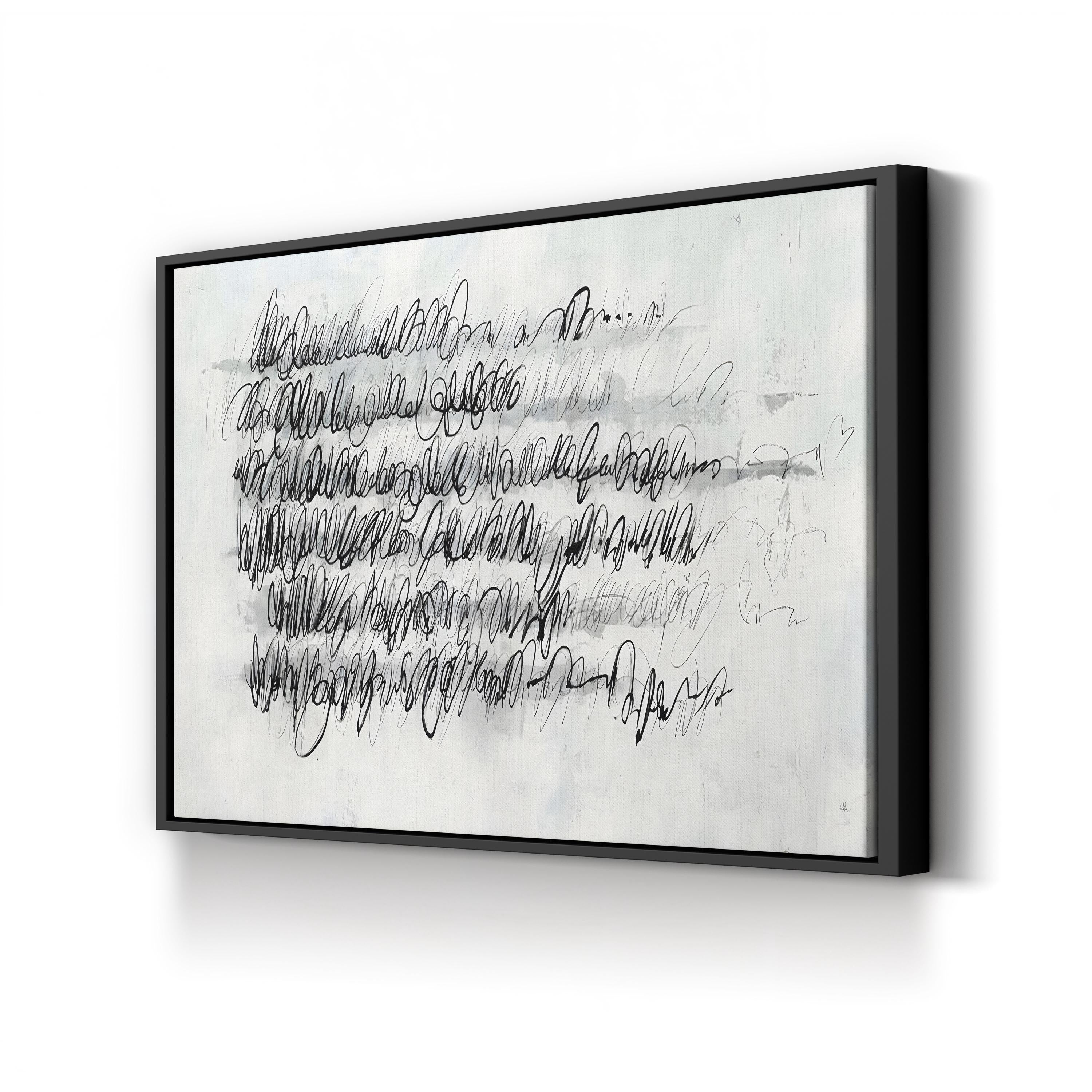 Push Pencil Wall Art by Joshua Schicker – Contemporary Minimalist Abstract Drawing Print