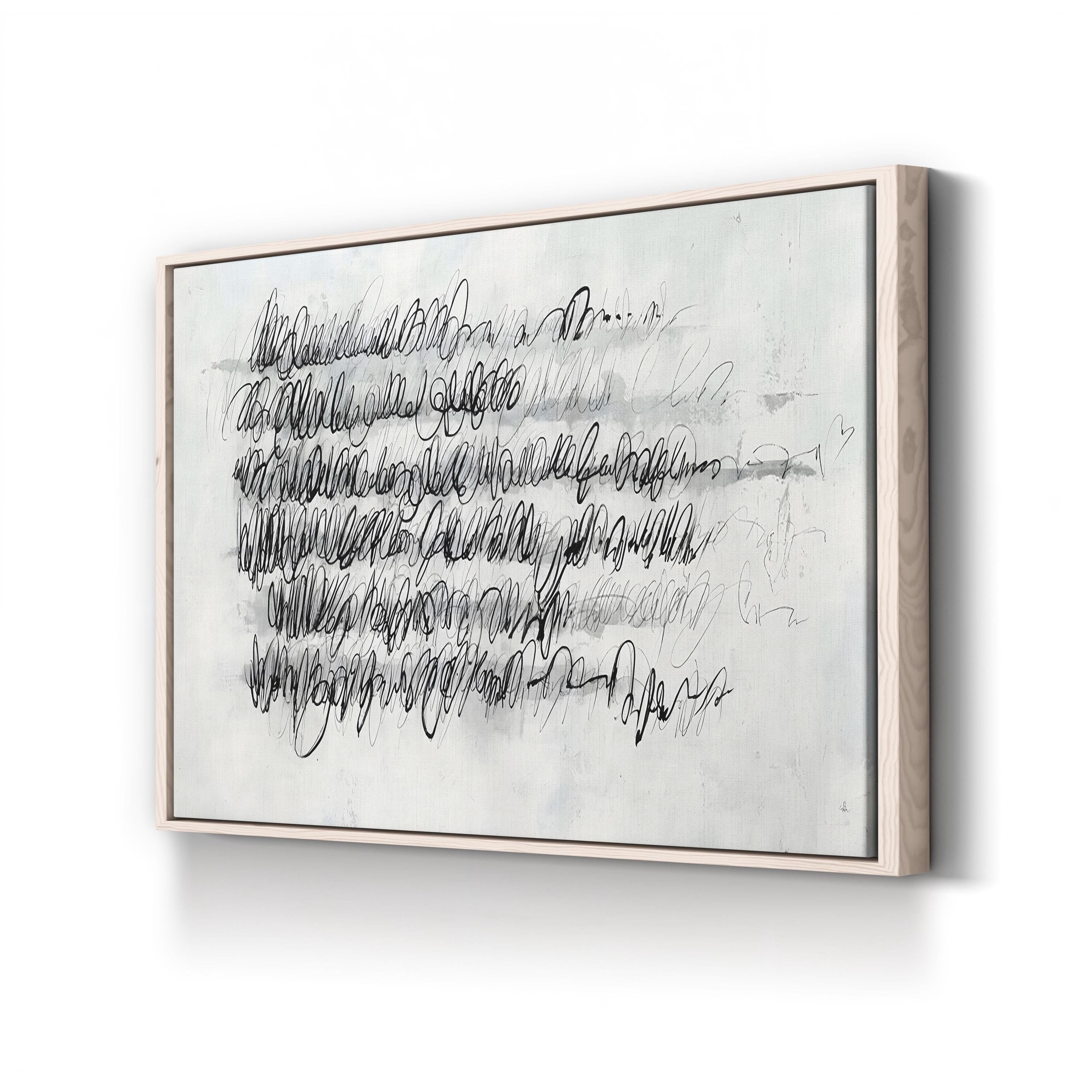 Push Pencil Wall Art by Joshua Schicker – Contemporary Minimalist Abstract Drawing Print