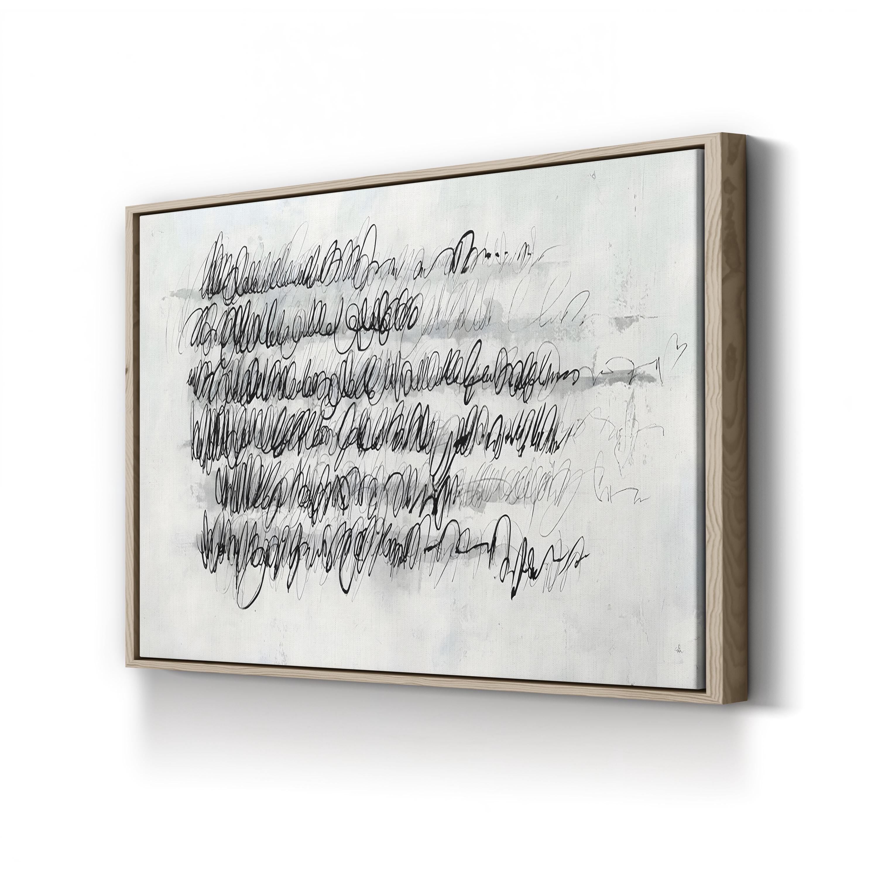Push Pencil Wall Art by Joshua Schicker – Contemporary Minimalist Abstract Drawing Print