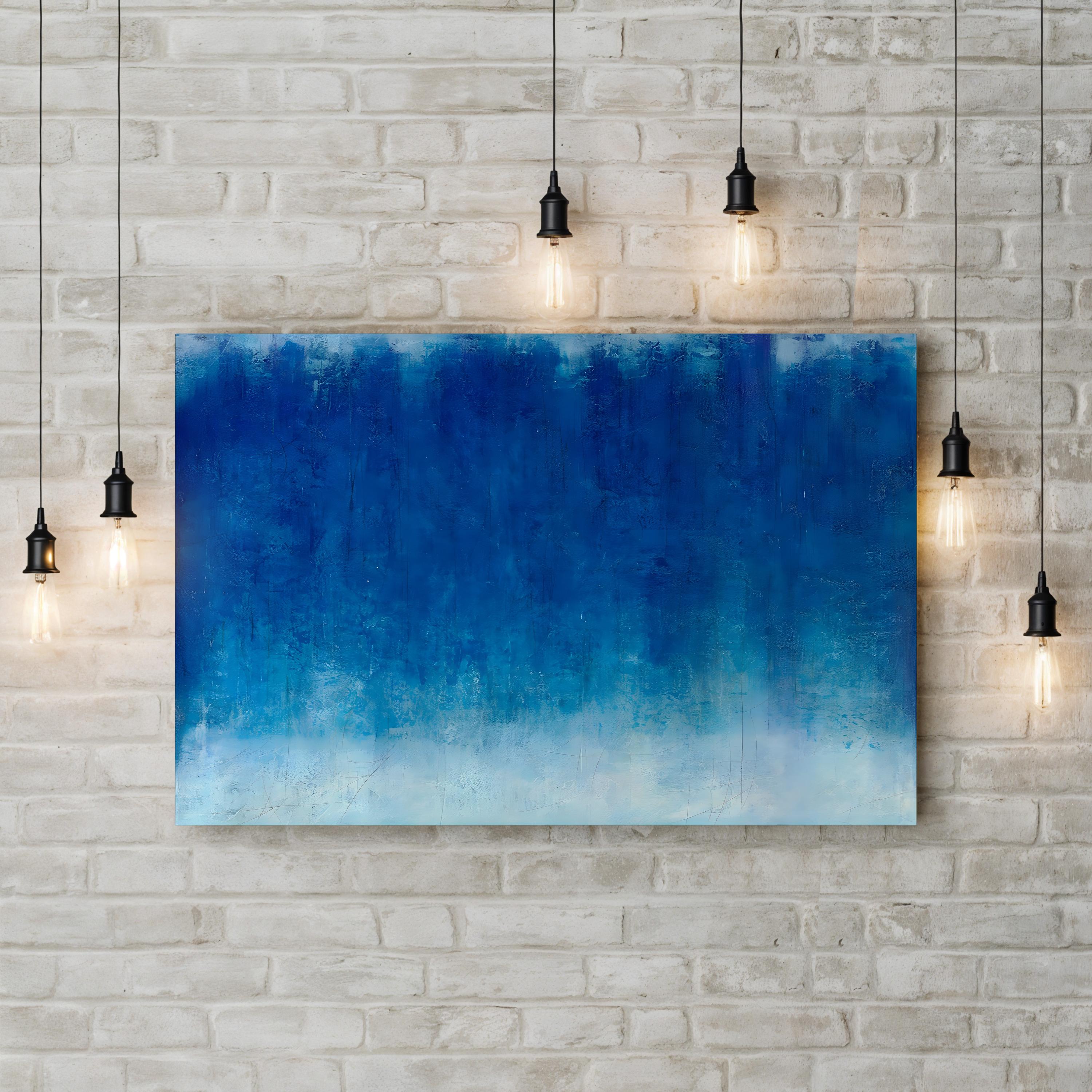 Quiet Understanding Blue Abstract – Joshua Schicker Wall Art | Minimalist Canvas Print