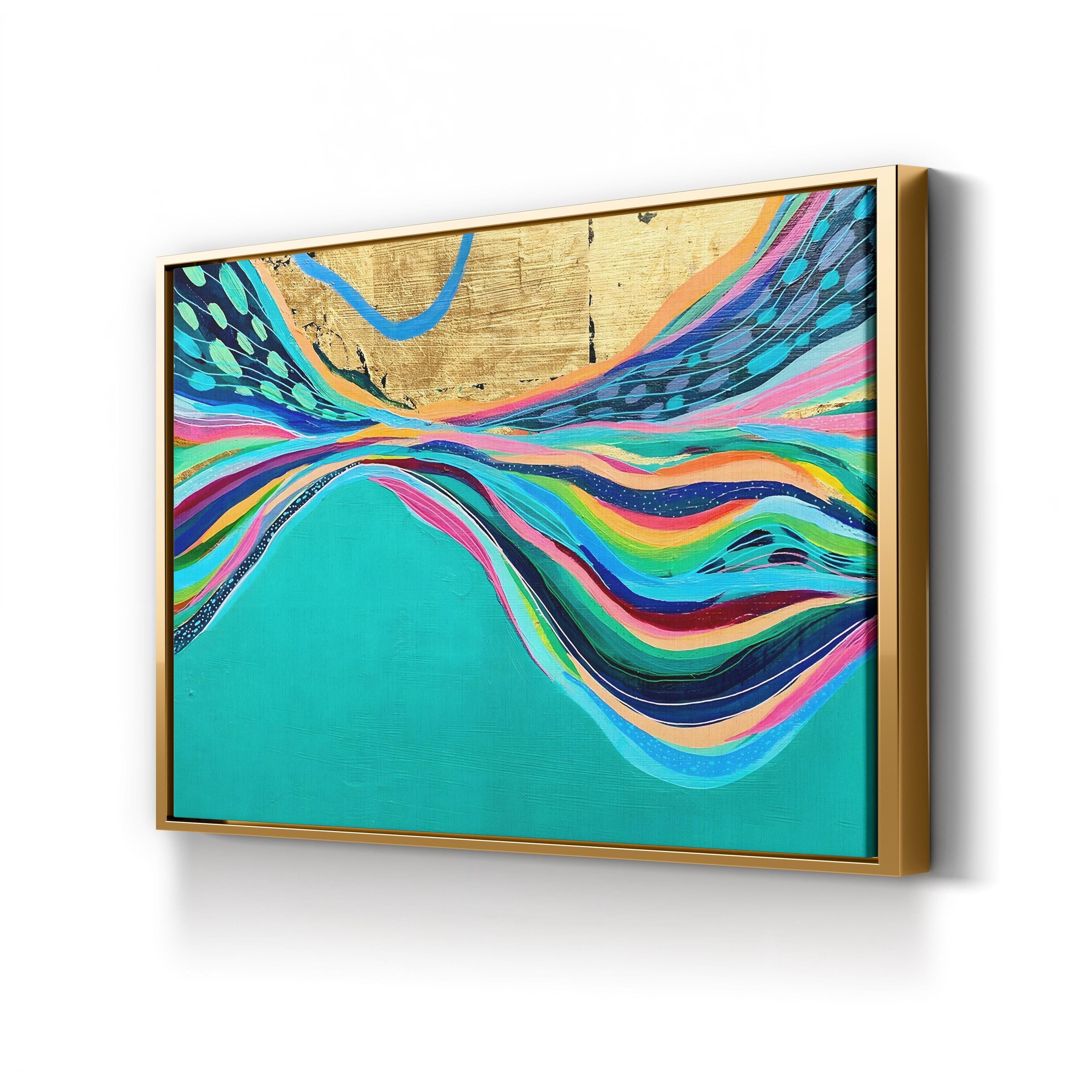 Rainbow Riviera I Wall Art – Contemporary Colorful Abstract Artwork