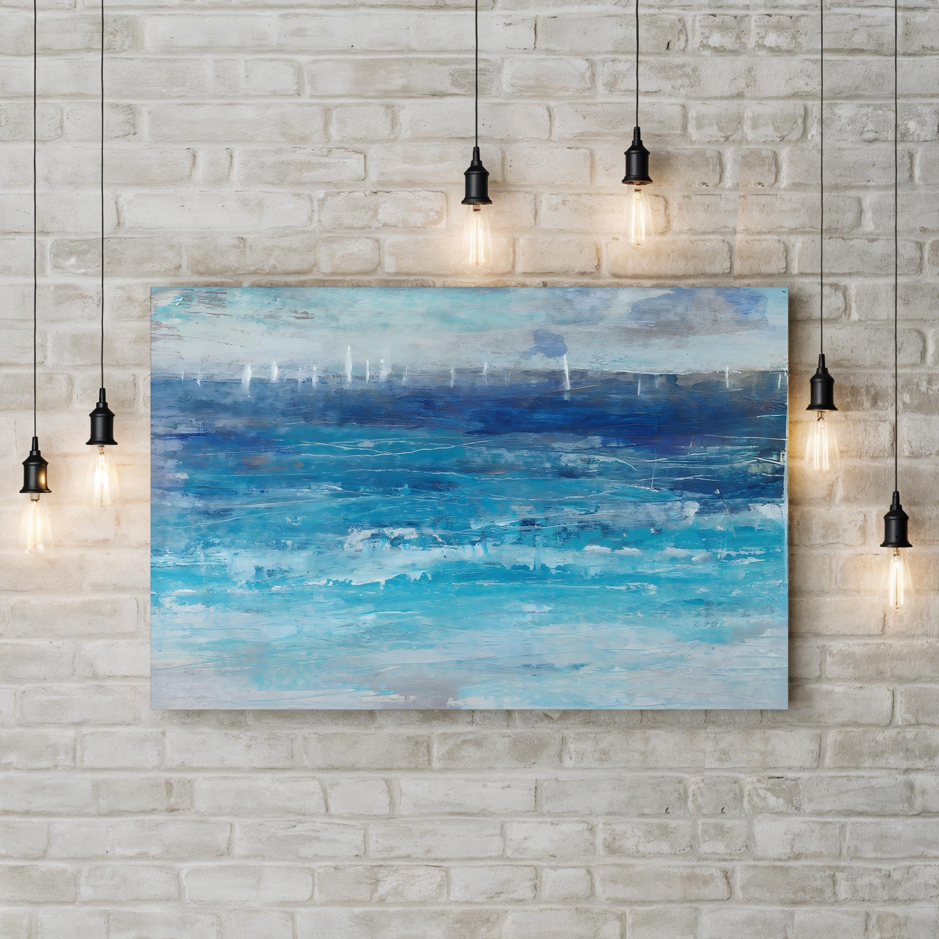 Sailing Afar I – Contemporary Abstract Ocean Wave Wall Art by Tim O’Toole
