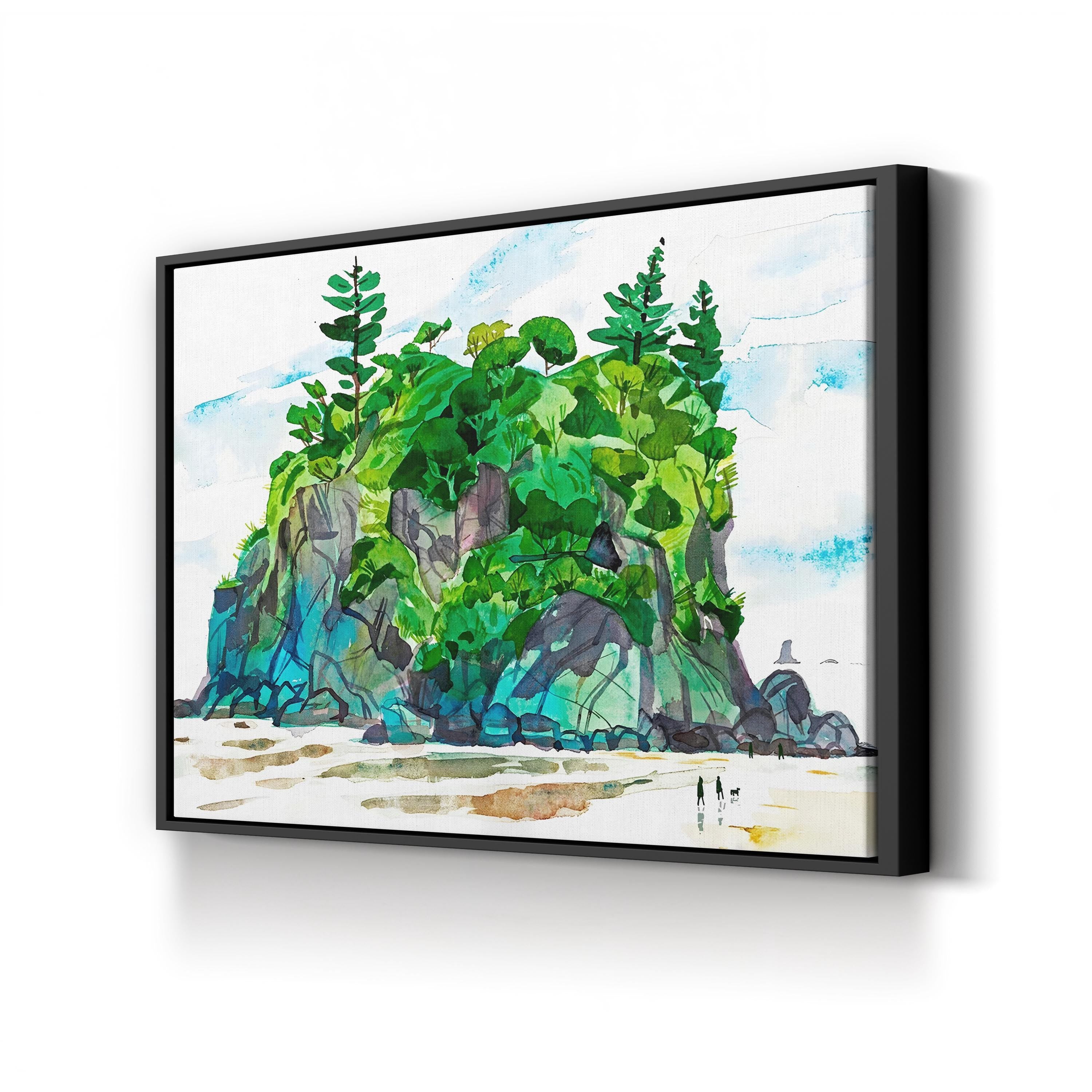 Sea Stack on Ruby Beach Wall Art by Eleanor Doughty