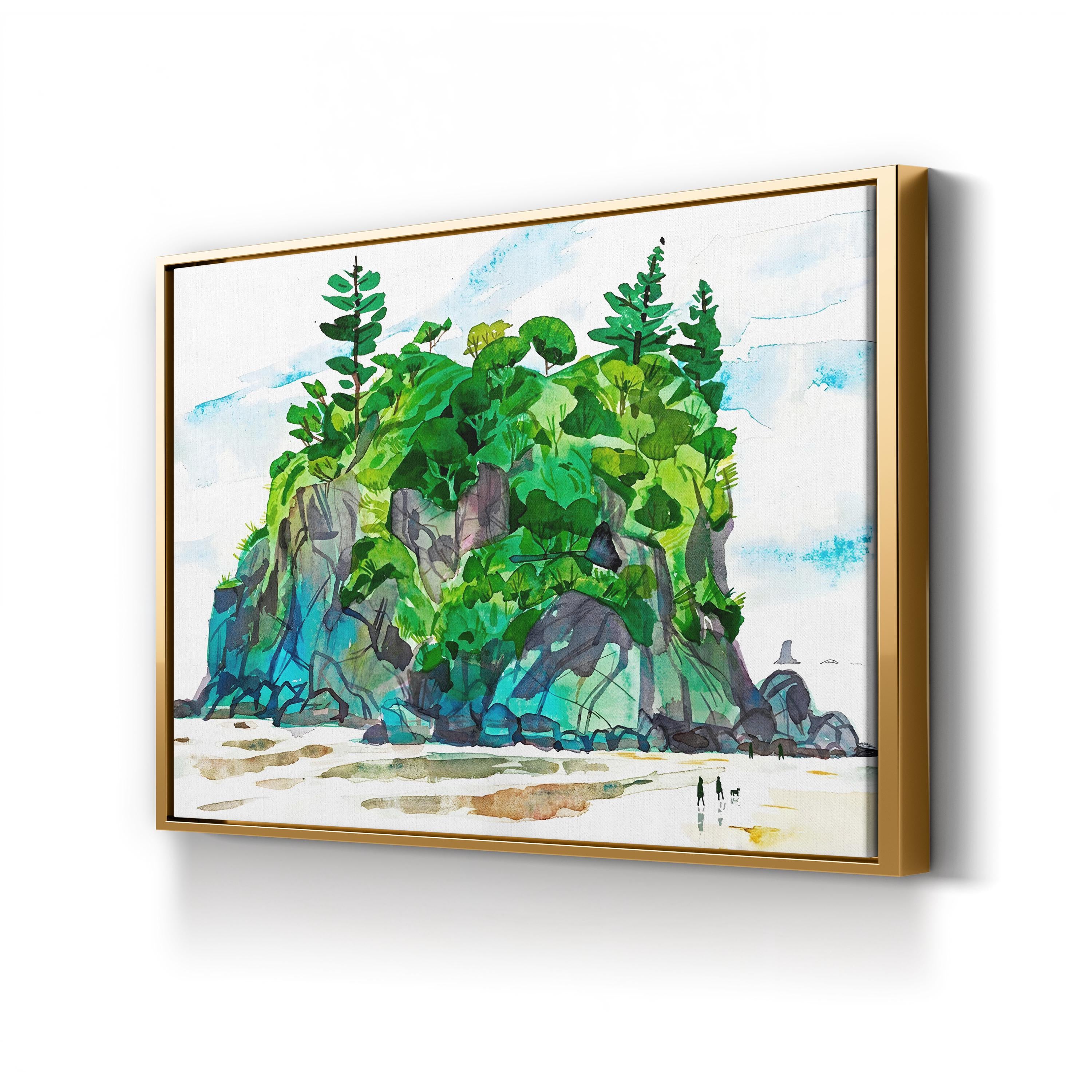 Sea Stack on Ruby Beach Wall Art by Eleanor Doughty