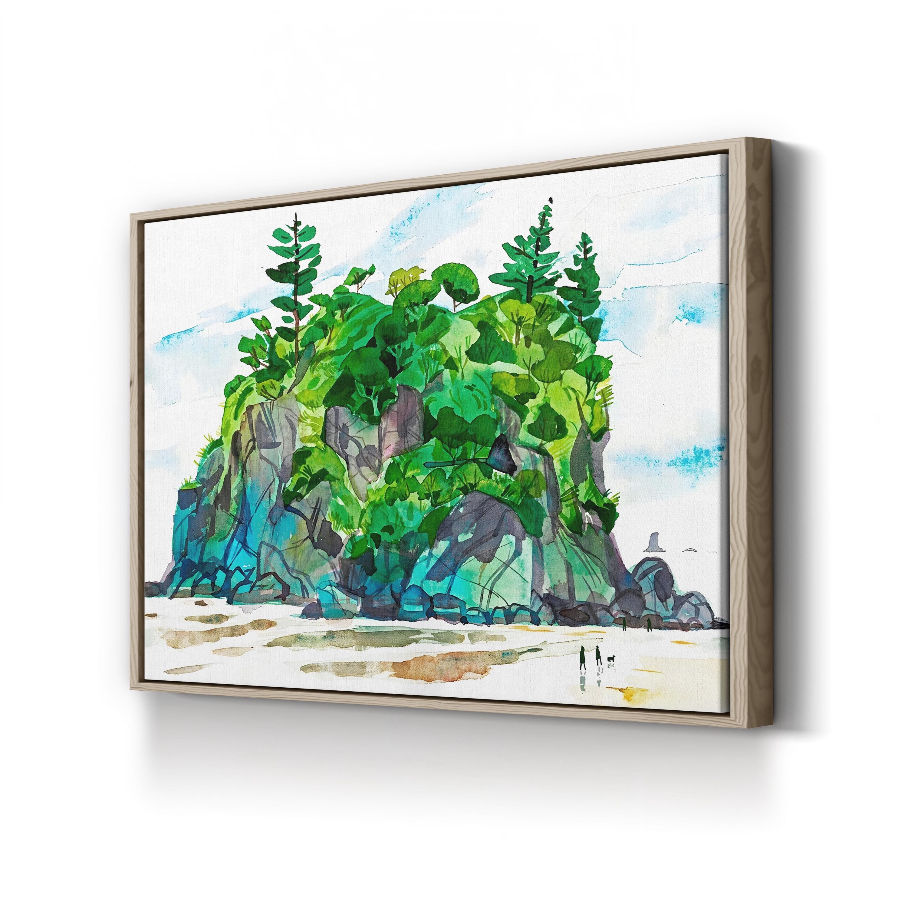 Sea Stack on Ruby Beach Wall Art by Eleanor Doughty
