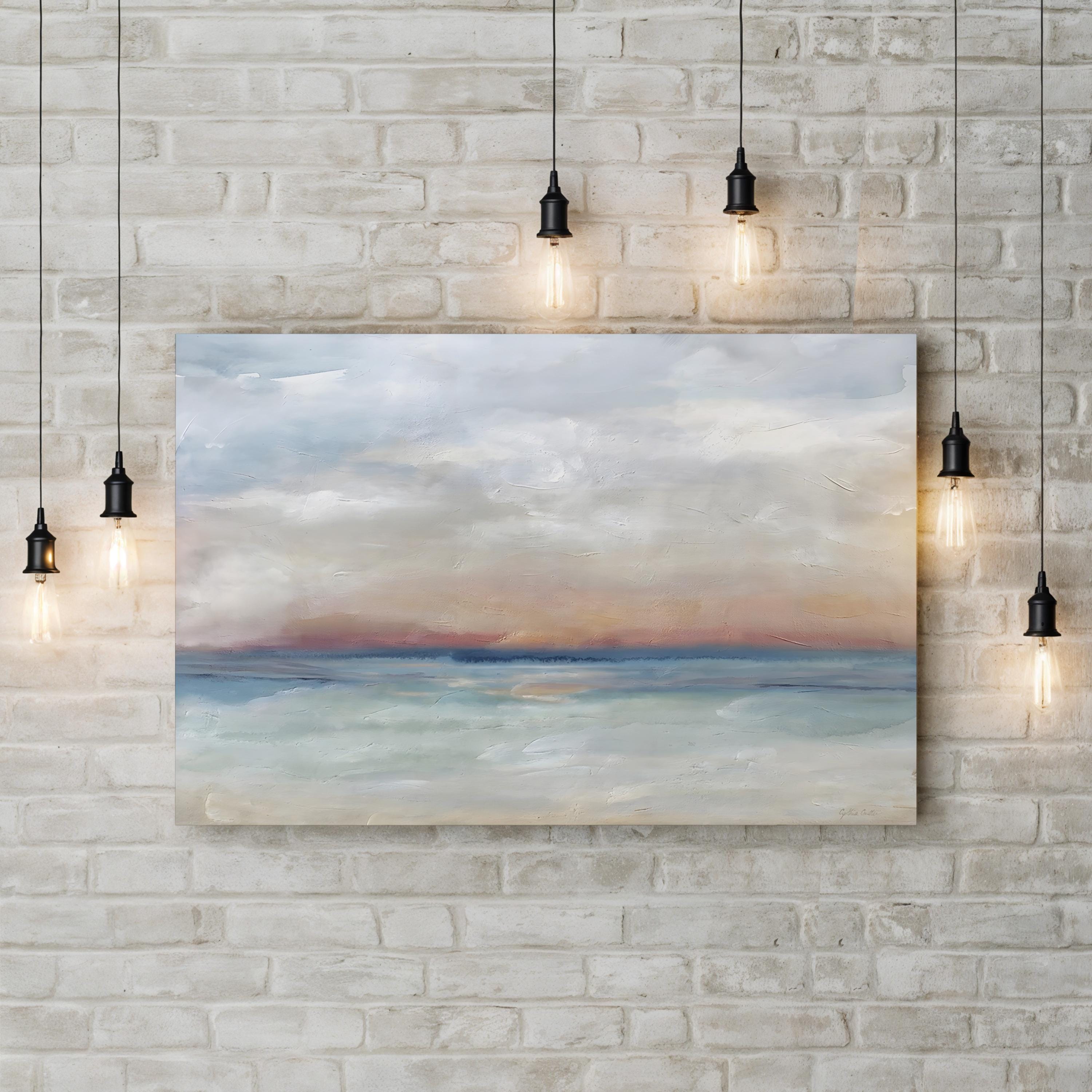 Serene Scene Coastal Horizon – Cynthia Coulter Wall Art | Contemporary Landscape Canvas Print