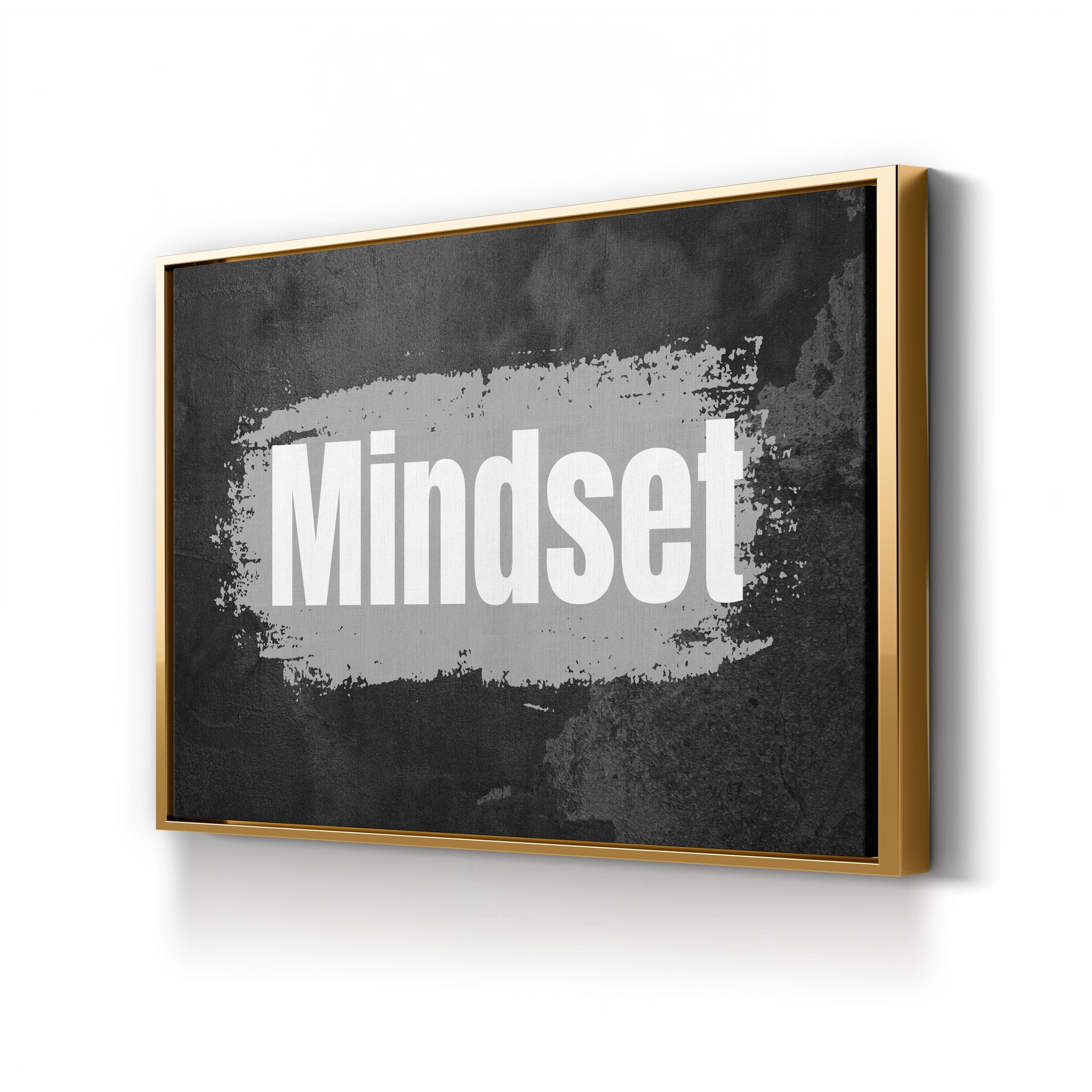 Supreme Mindset Wall Art | Black & White Motivational Typography Canvas Print