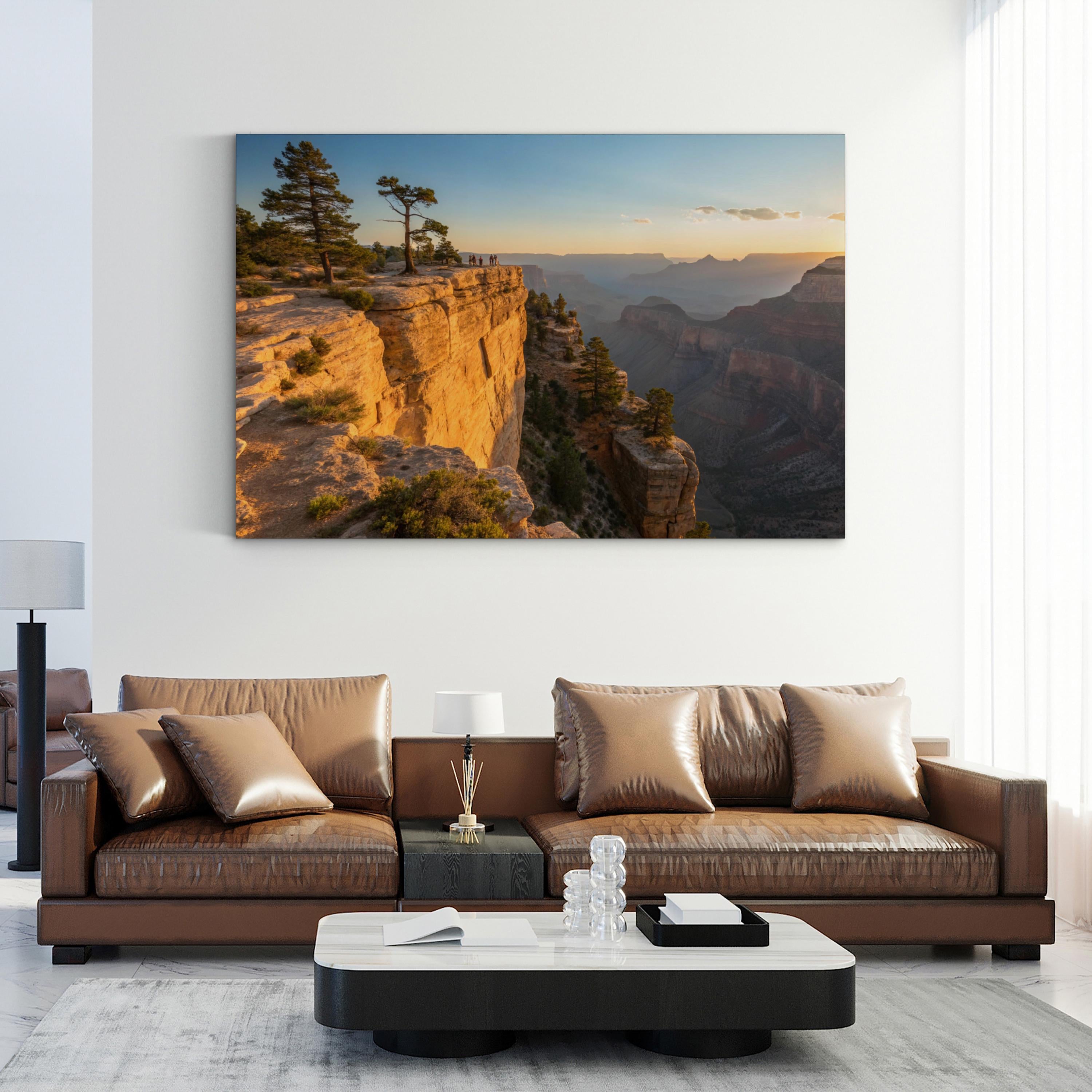 Taft Point Yosemite – Vintage Photography Wall Art | Mountain Landscape Canvas Print