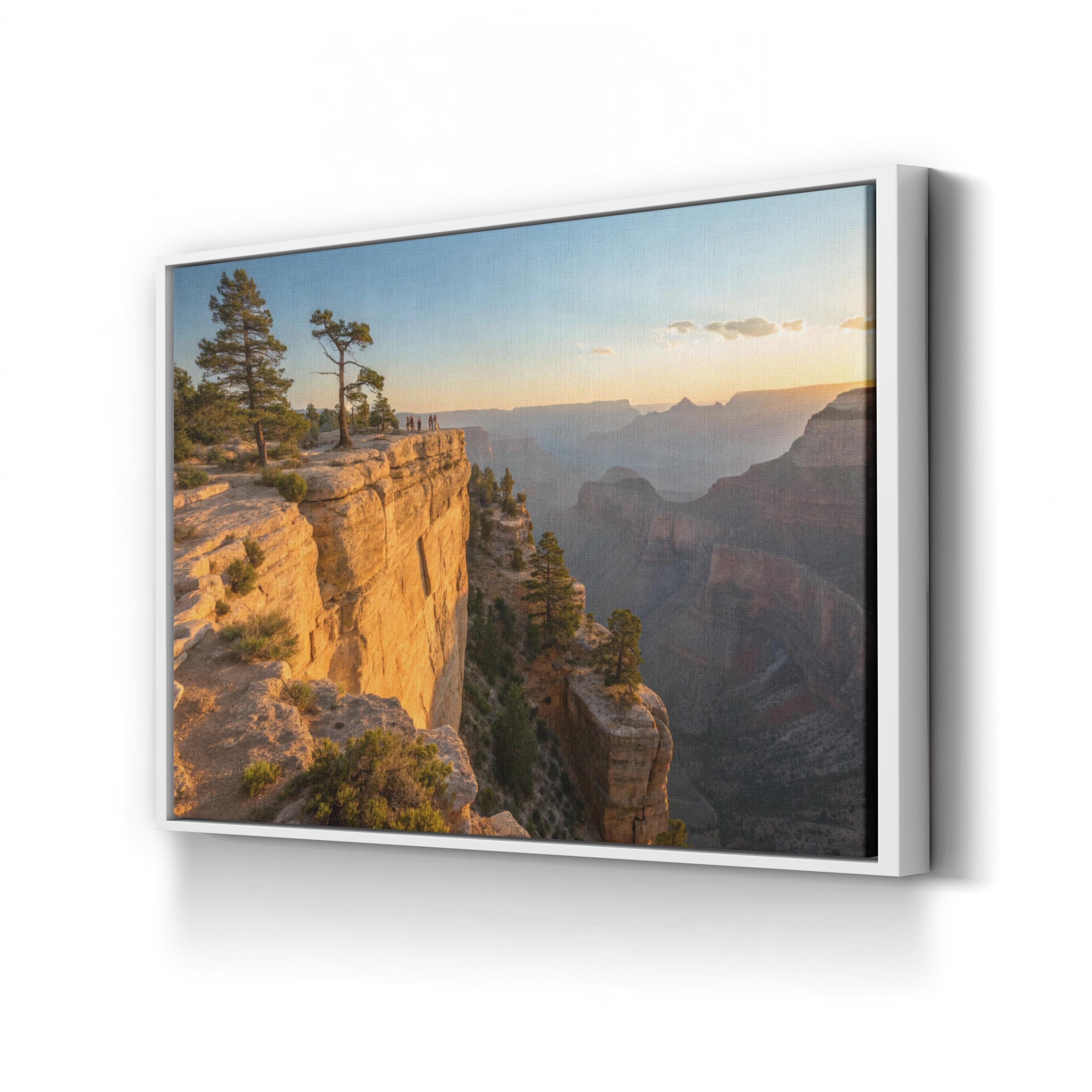 Taft Point Yosemite – Vintage Photography Wall Art | Mountain Landscape Canvas Print