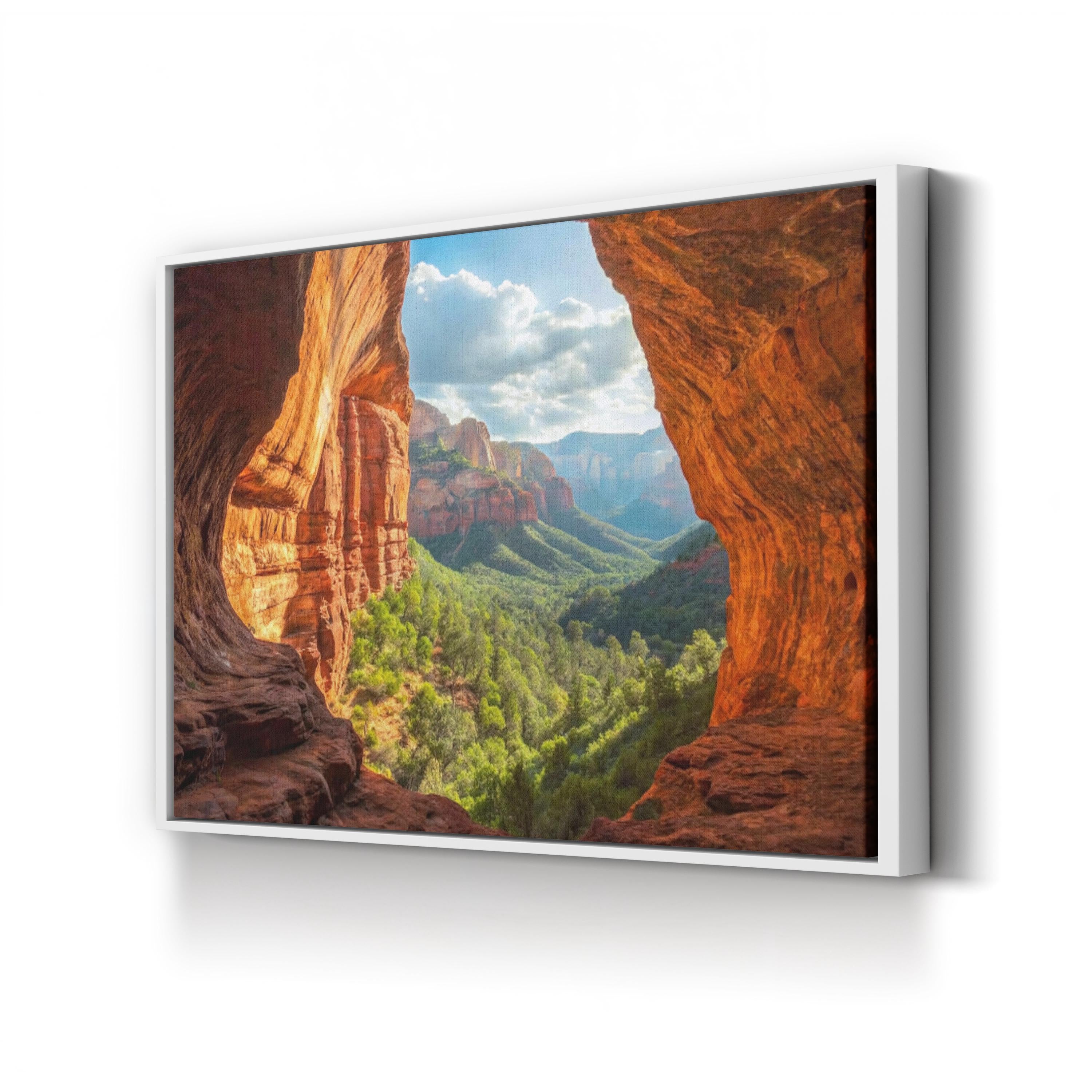 Sedona Subway Cave – Vintage Photography Wall Art | Red Rock Canvas Print