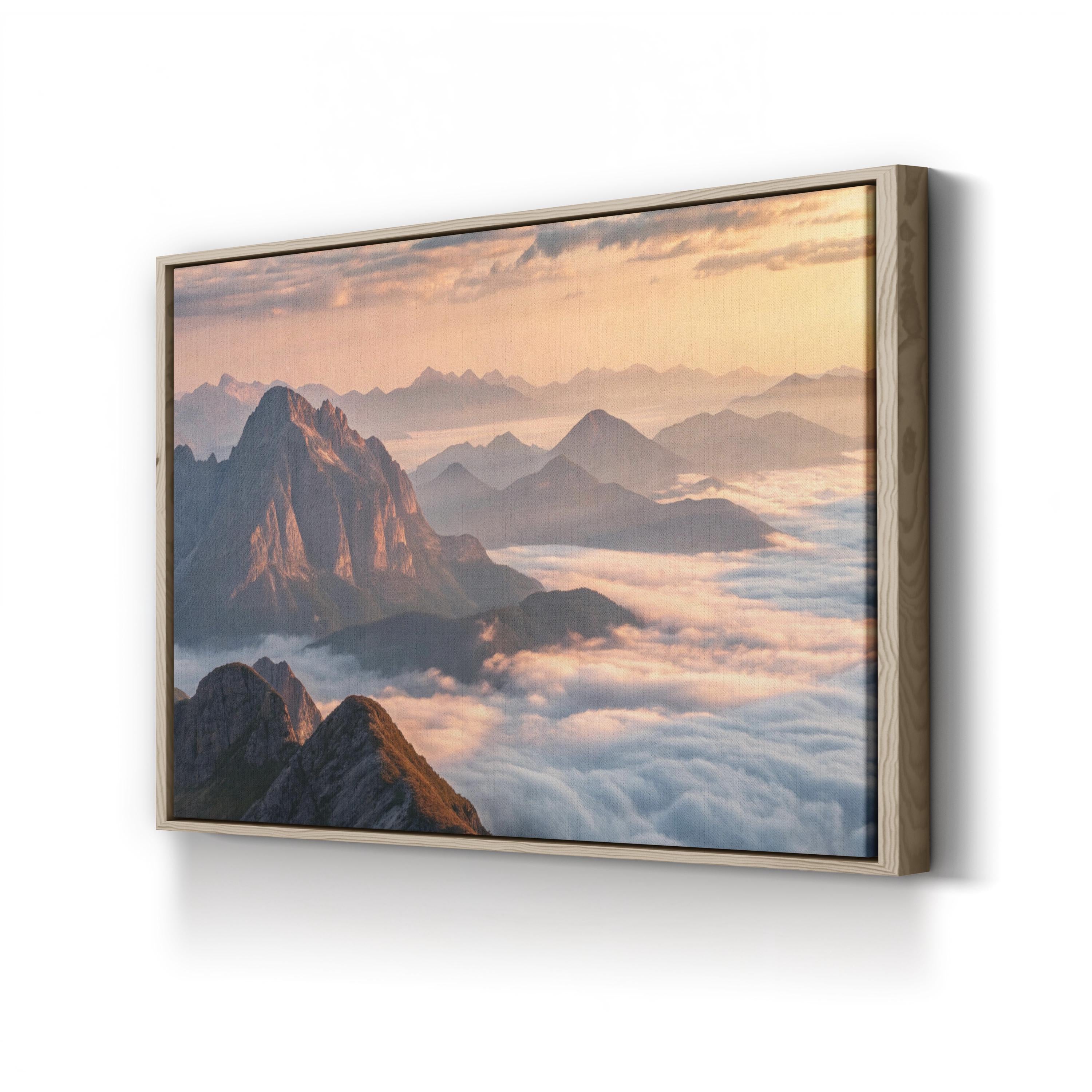 Majestic Mountain Range – Vintage Photography Wall Art | Scenic Landscape Canvas Print